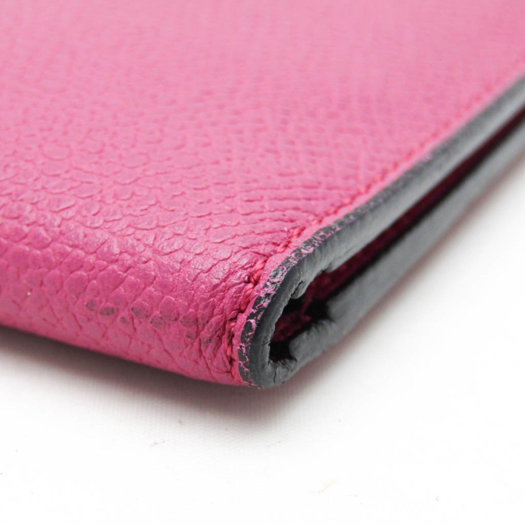 Valextra Valextra Women's Leather Long Bill Wallet (bi-fold) Pink Size ONE SIZE - 5 Thumbnail