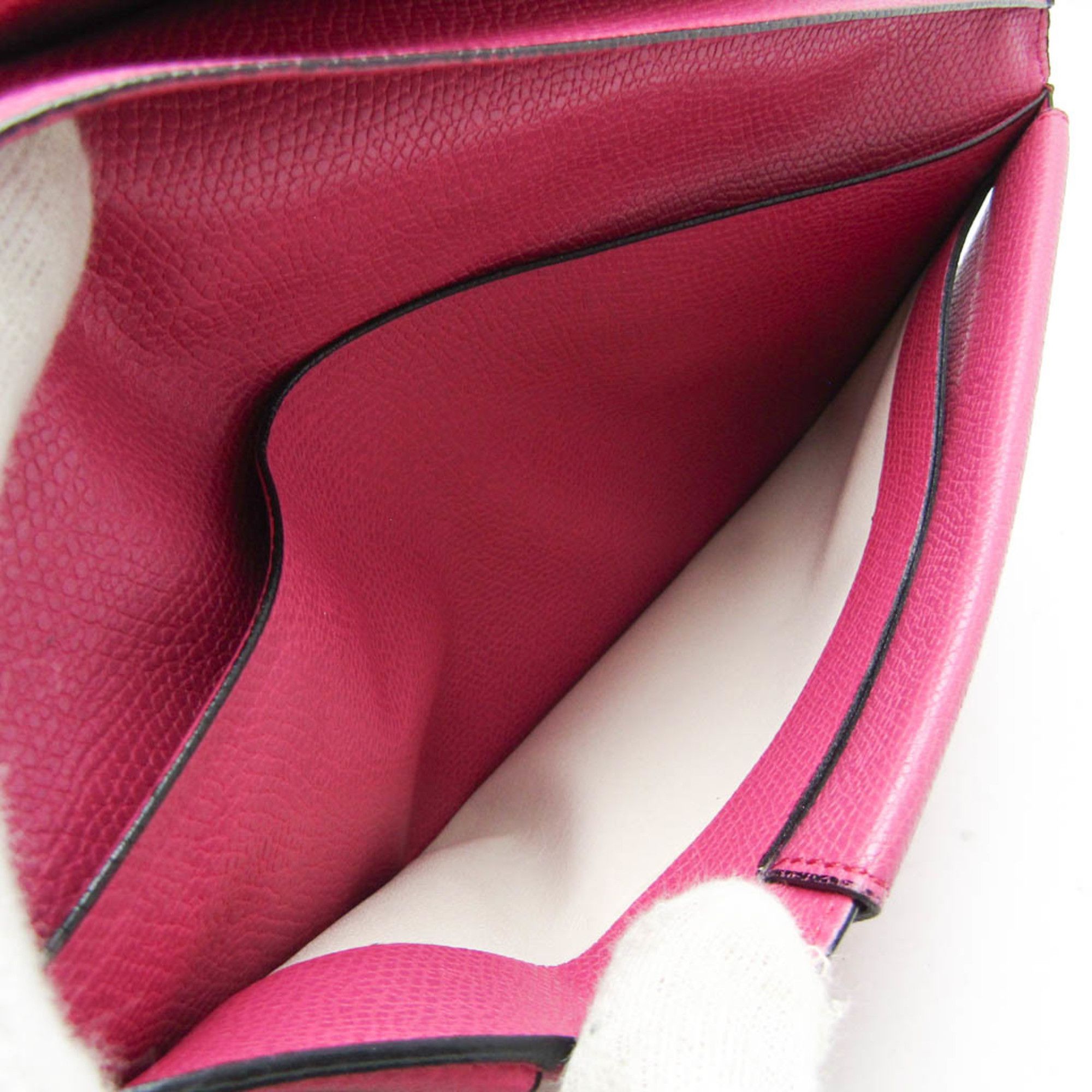 Valextra Valextra Women's Leather Long Bill Wallet (bi-fold) Pink Size ONE SIZE - 9 Thumbnail
