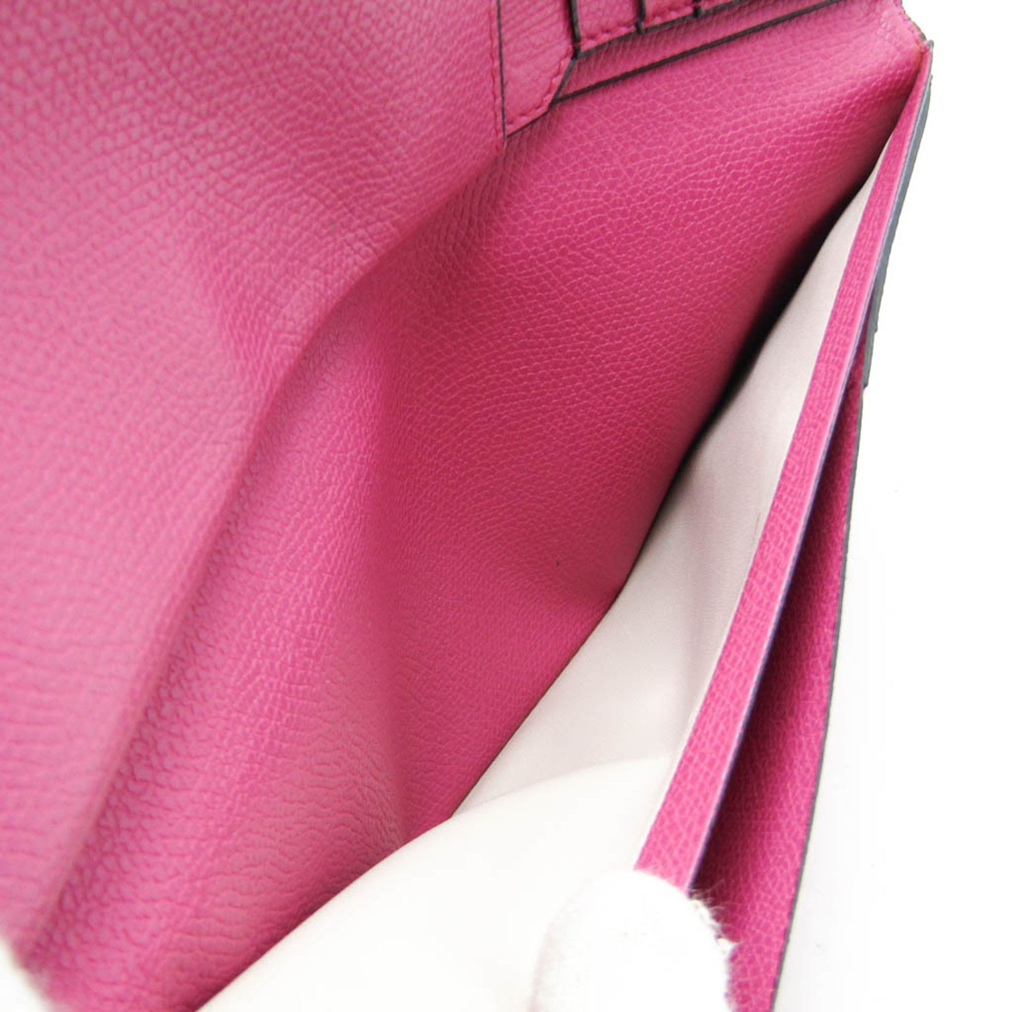Valextra Valextra Women's Leather Long Bill Wallet (bi-fold) Pink Size ONE SIZE - 8 Thumbnail