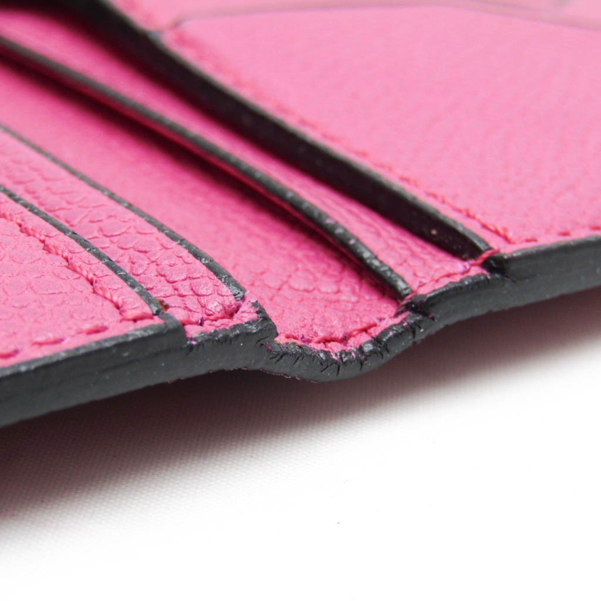 Valextra Valextra Women's Leather Long Bill Wallet (bi-fold) Pink Size ONE SIZE - 7 Thumbnail