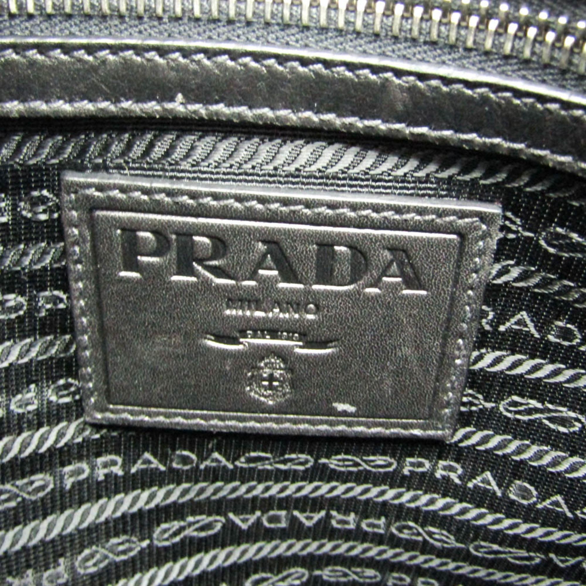 Prada Prada BANDOLIERA VA0785 Women's Leather Shoulder Bag Black Size ONE SIZE - 14 Thumbnail