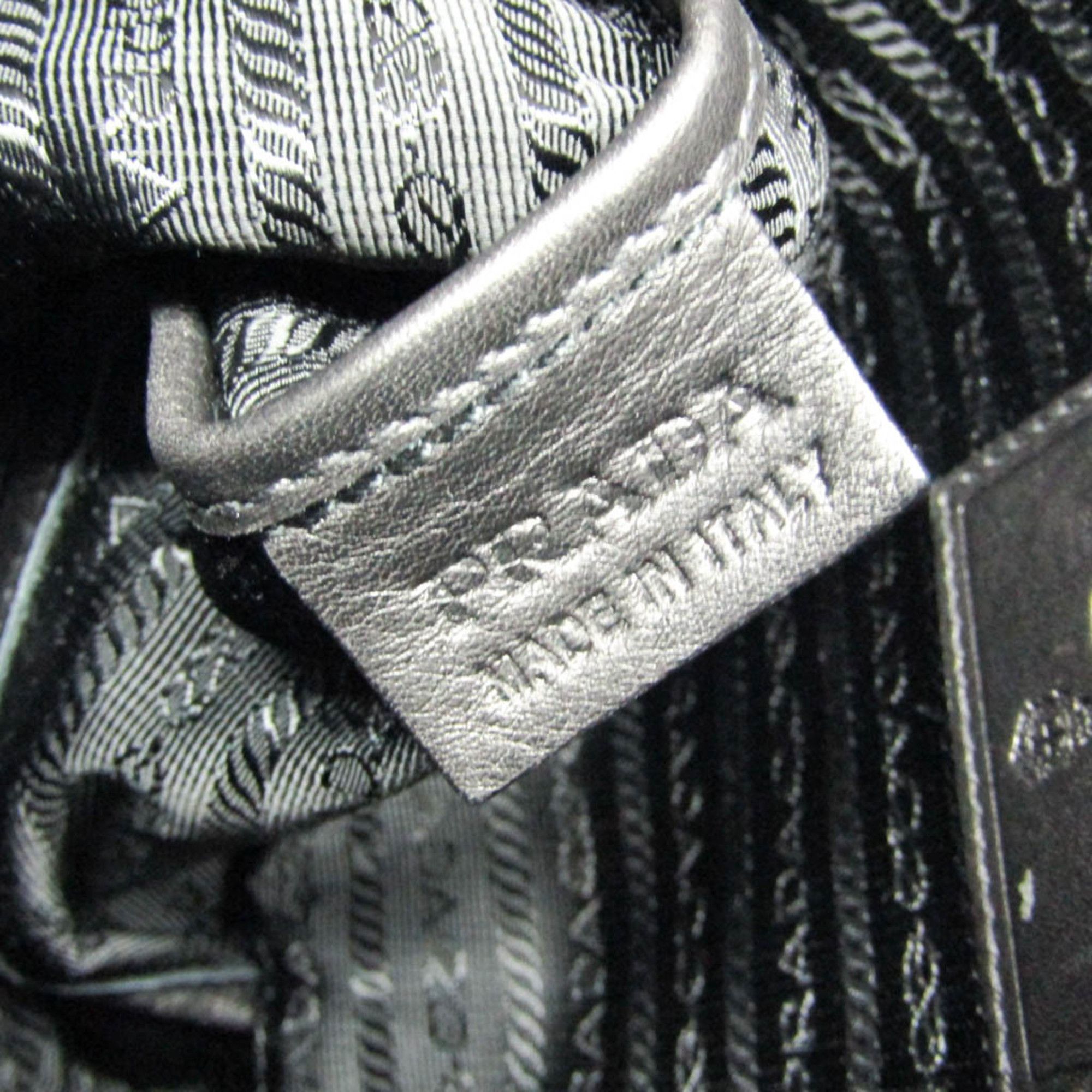 Prada Prada BANDOLIERA VA0785 Women's Leather Shoulder Bag Black Size ONE SIZE - 15 Thumbnail