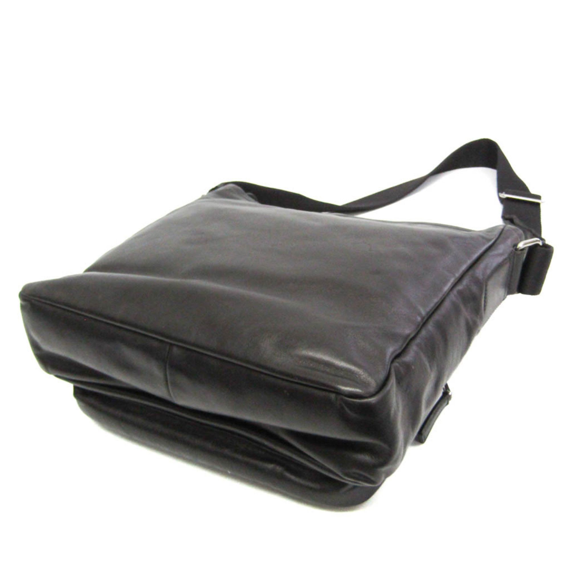 Prada Prada BANDOLIERA VA0785 Women's Leather Shoulder Bag Black Size ONE SIZE - 2 Thumbnail