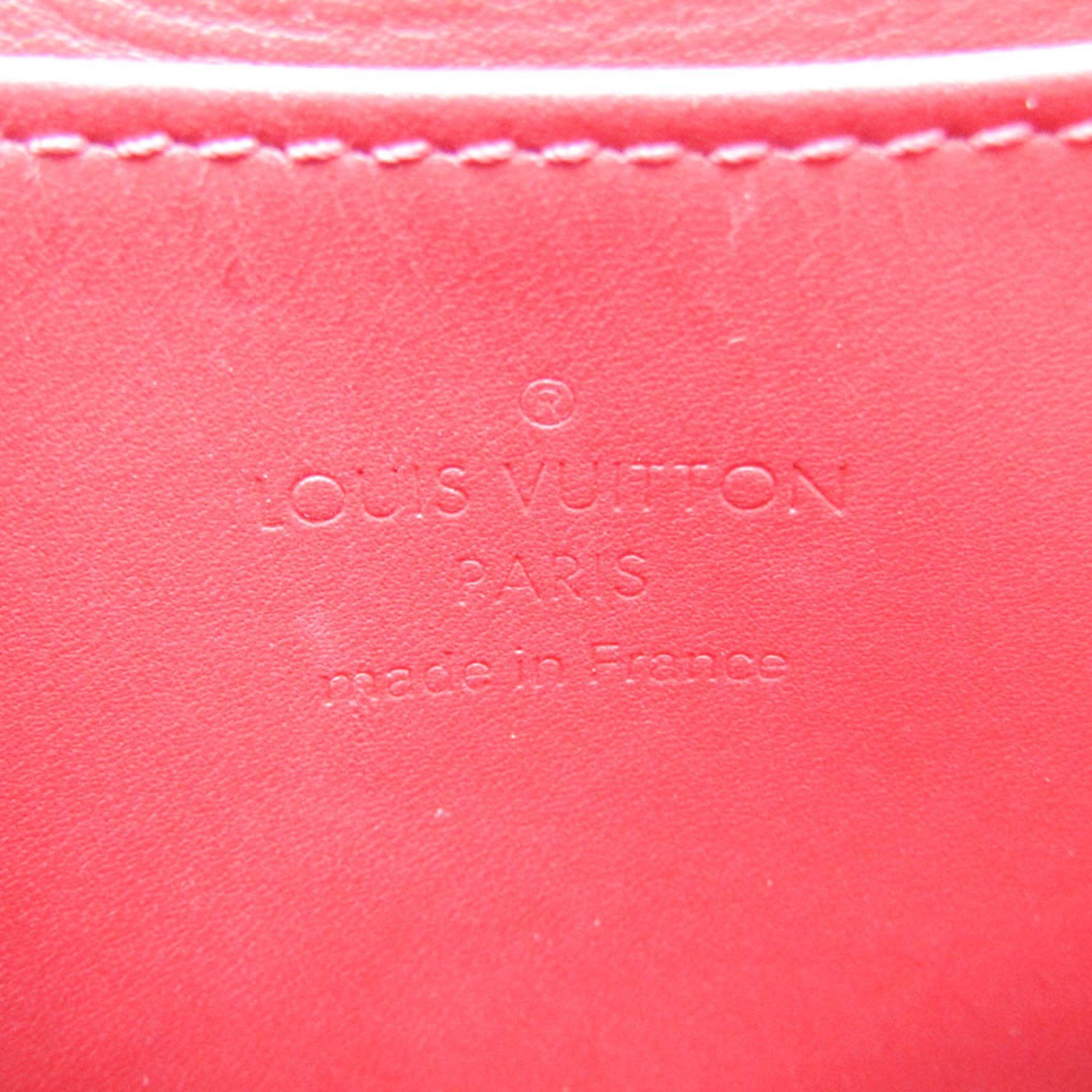 Louis Vuitton Louis Vuitton Monogram Vernis Zipper Coin Purse Rayure M91720 Women's Monogram Vernis Coin Purse/coin Case Pomme D'amour Size ONE SIZE - 10 Thumbnail