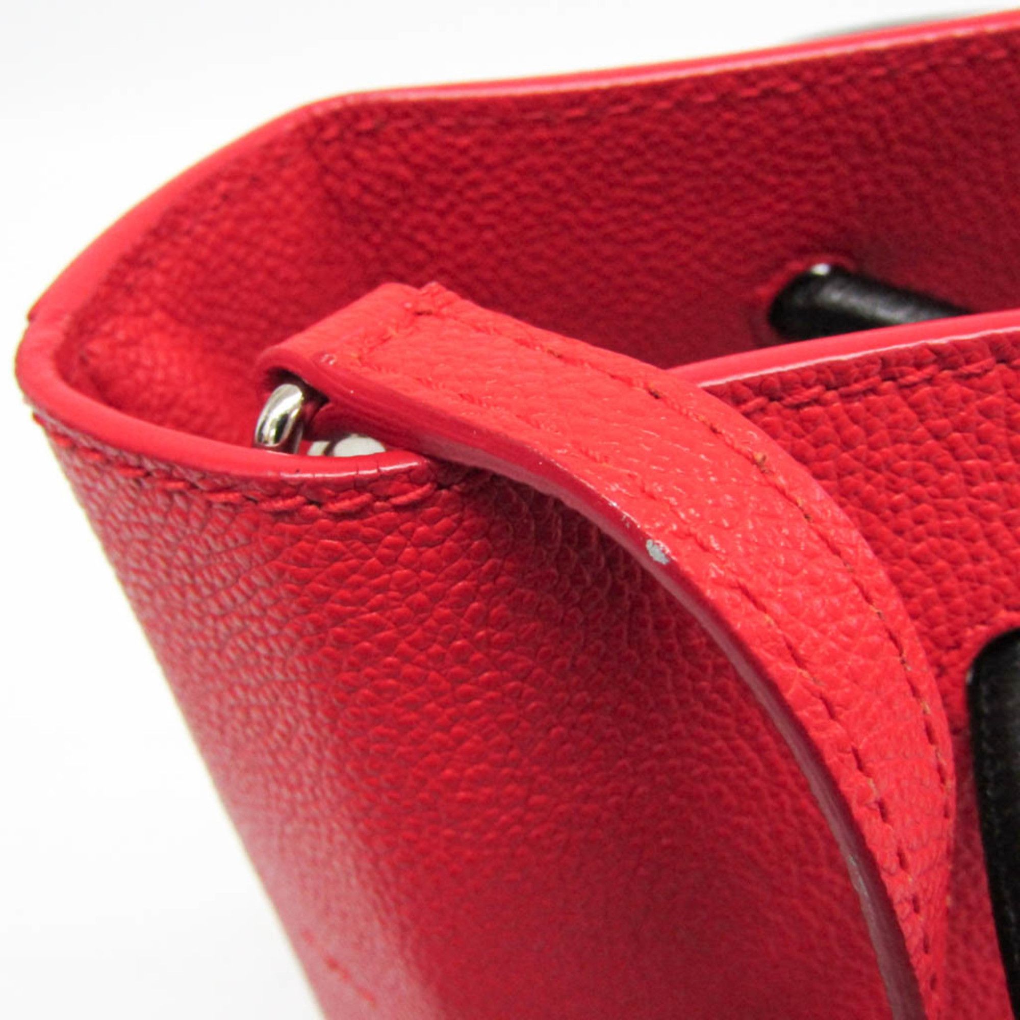 Balenciaga Balenciaga Shopping Tote XXS 555140 Women's Leather Handbag,Shoulder Bag Black,Red Color Size ONE SIZE - 6 Thumbnail