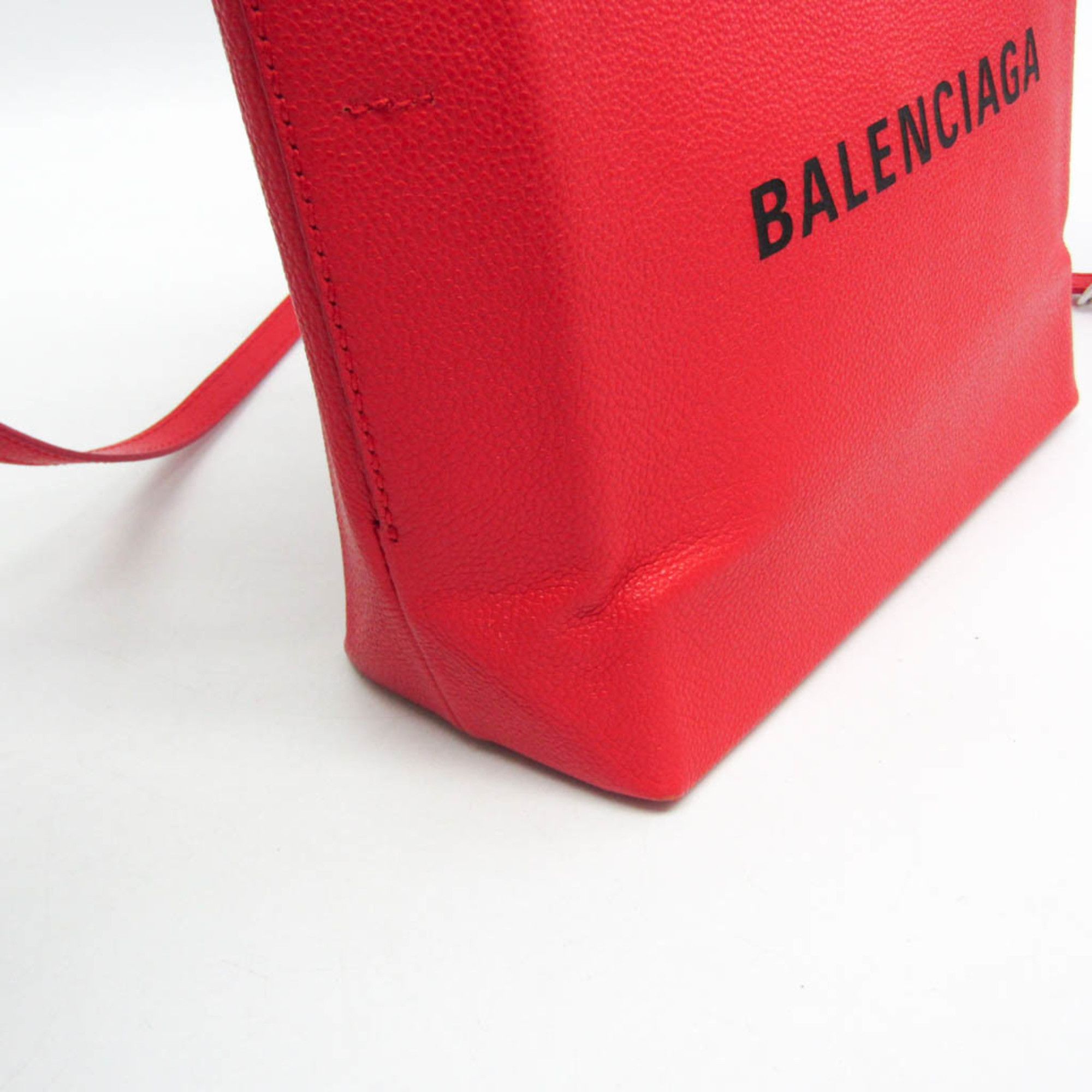 Balenciaga Balenciaga Shopping Tote XXS 555140 Women's Leather Handbag,Shoulder Bag Black,Red Color Size ONE SIZE - 5 Thumbnail