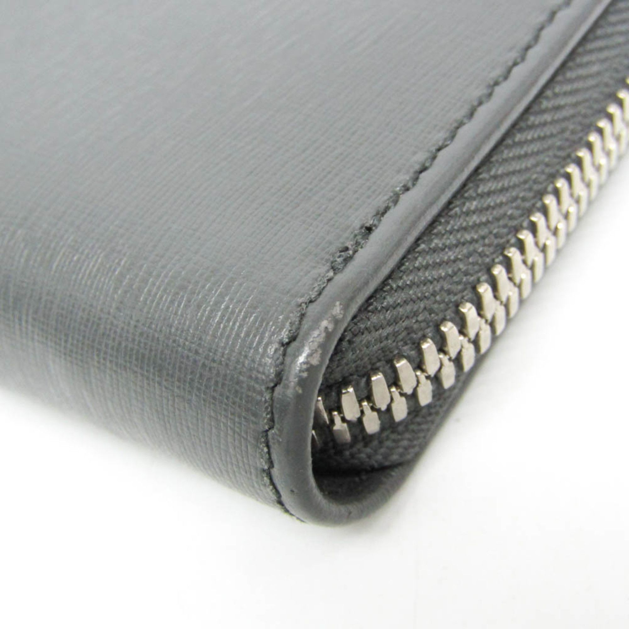 Balenciaga Balenciaga 452503 Women's Leather Coin Purse/coin Case Dark Gray Size ONE SIZE - 4 Thumbnail