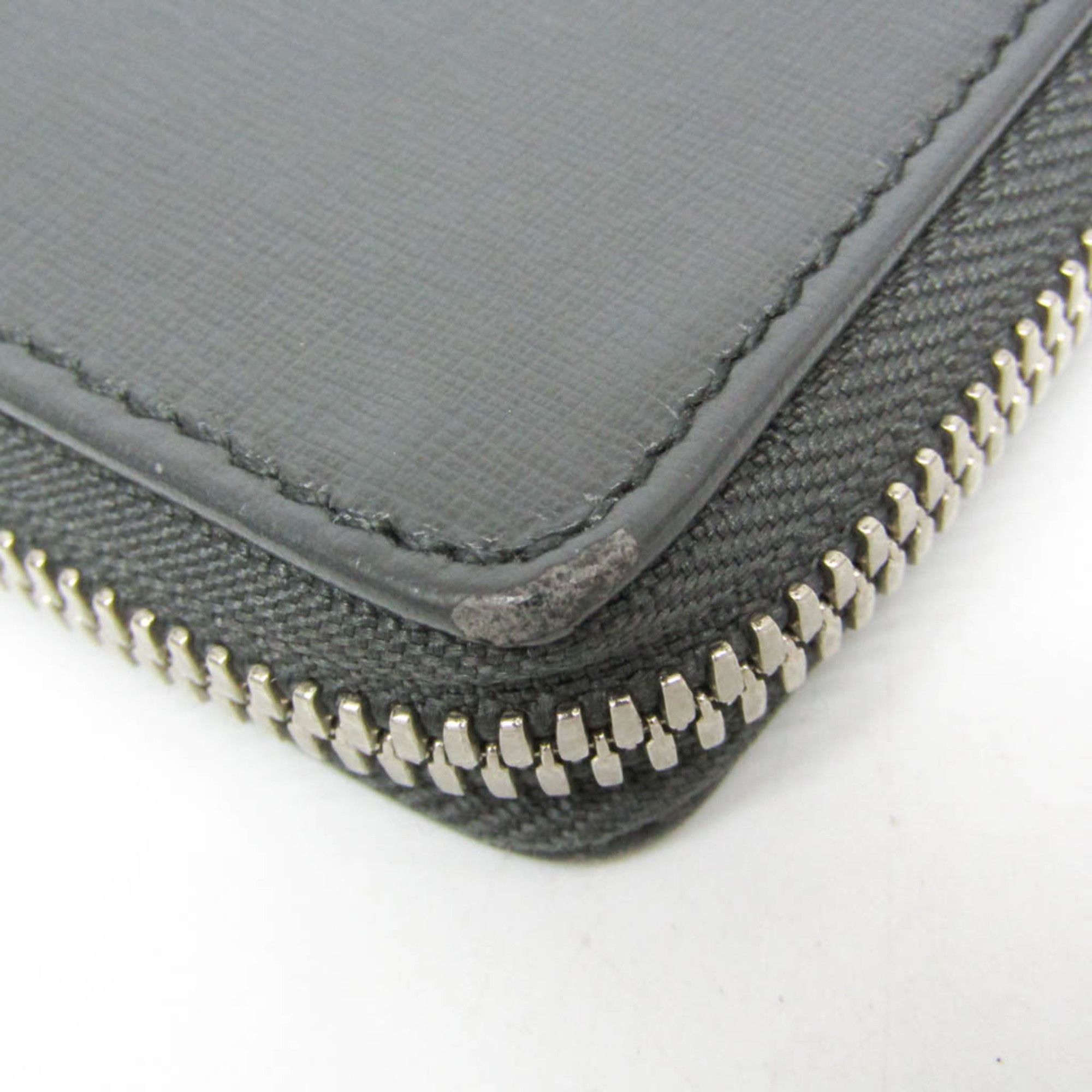 Balenciaga Balenciaga 452503 Women's Leather Coin Purse/coin Case Dark Gray Size ONE SIZE - 5 Thumbnail