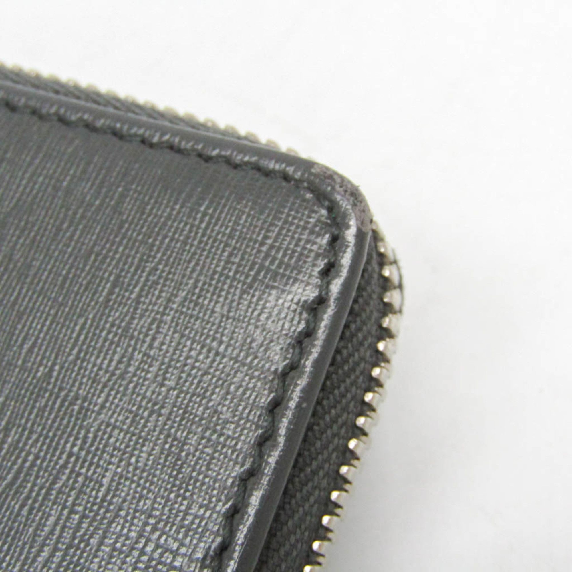 Balenciaga Balenciaga 452503 Women's Leather Coin Purse/coin Case Dark Gray Size ONE SIZE - 7 Thumbnail
