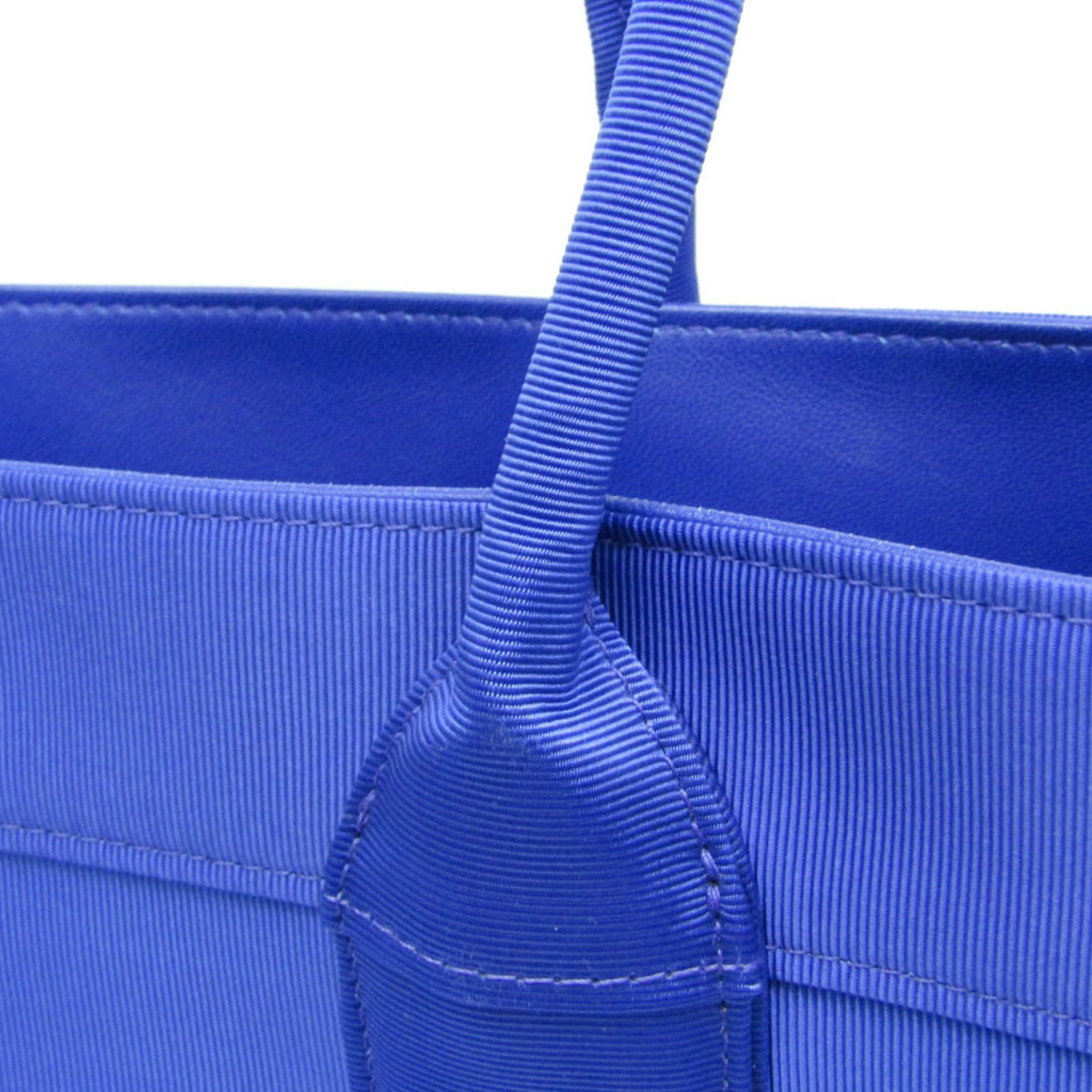 Salvatore Ferragamo Salvatore Ferragamo GG-213985 Men,Women Nylon Canvas Tote Bag Blue Size ONE SIZE - 10 Thumbnail