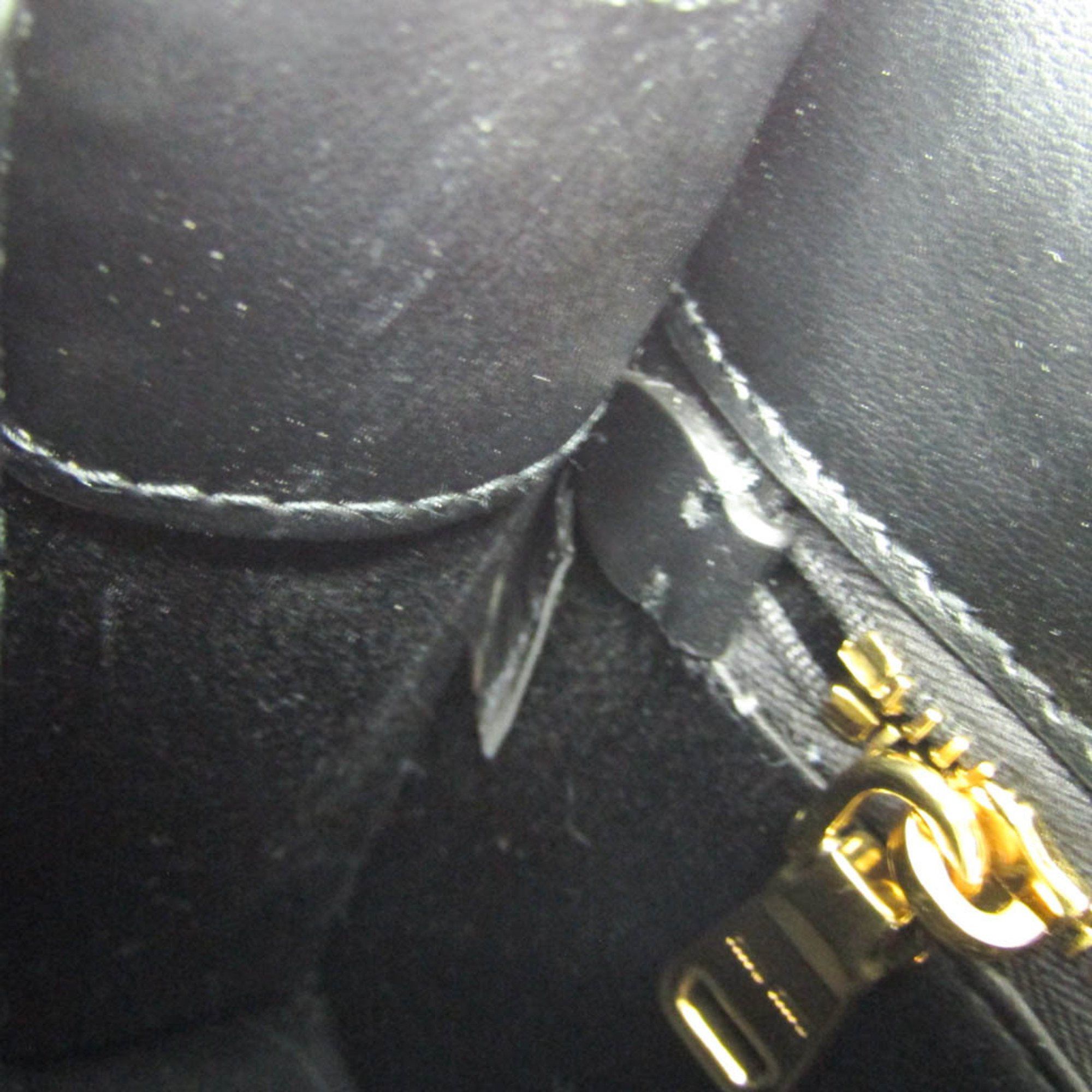 Miu Miu Miu Miu ST.COCCO Embossed Leather Chain Shoulder Bag 5BD130 Women's Leather Shoulder Bag Black Size ONE SIZE - 12 Thumbnail