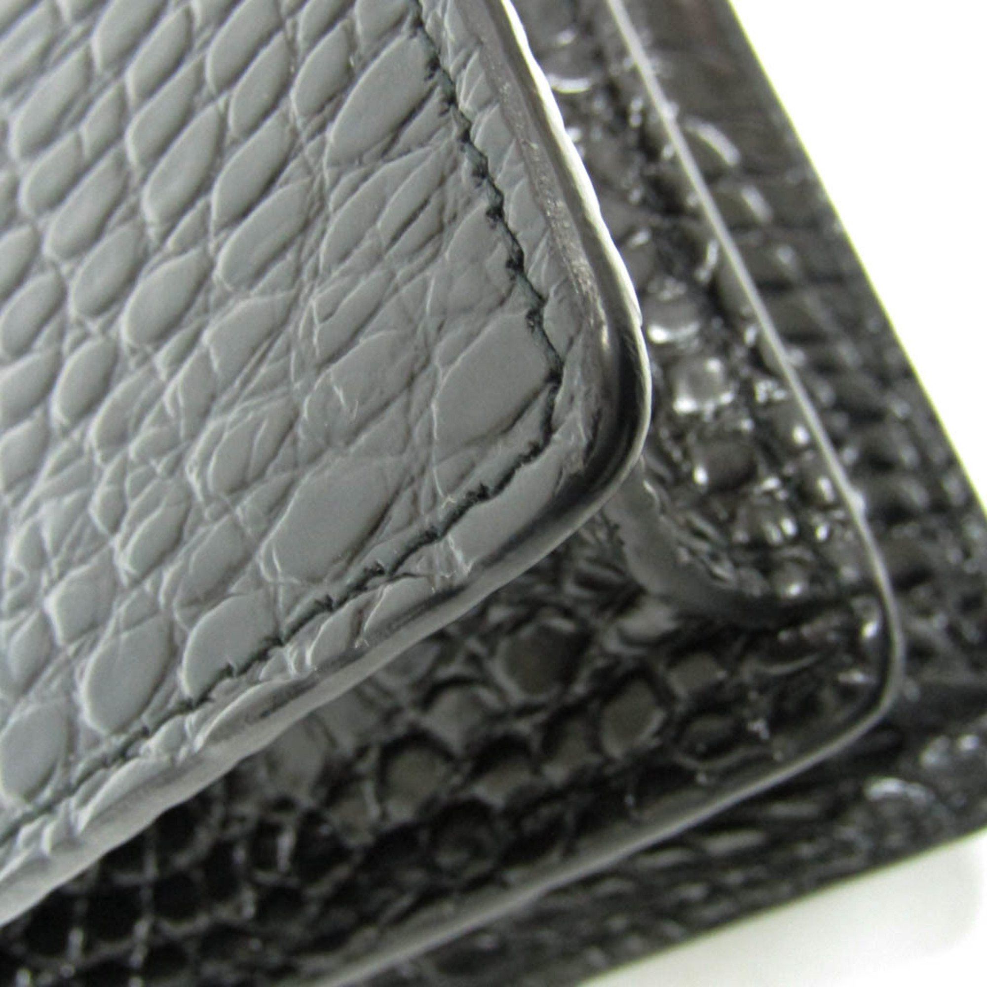 Miu Miu Miu Miu ST.COCCO Embossed Leather Chain Shoulder Bag 5BD130 Women's Leather Shoulder Bag Black Size ONE SIZE - 5 Thumbnail