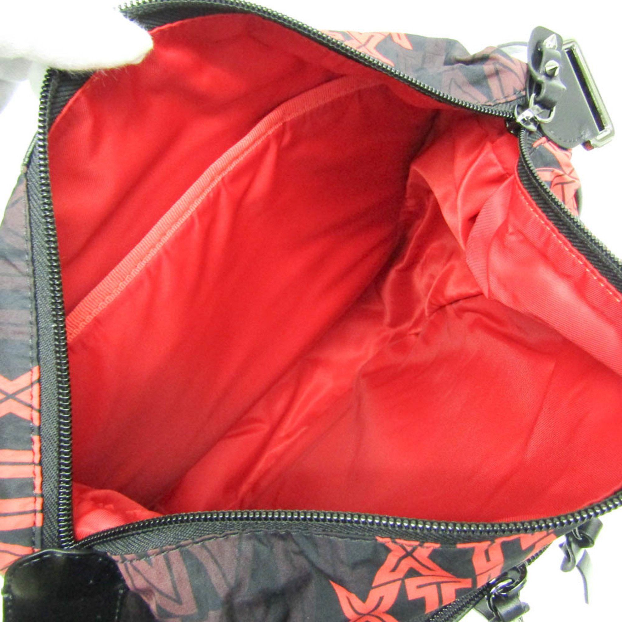 Christian Louboutin Christian Louboutin HOP'N ZIP Backpack 3205344 Men's Nylon,Leather Backpack Black,Red Color Size ONE SIZE - 4 Thumbnail