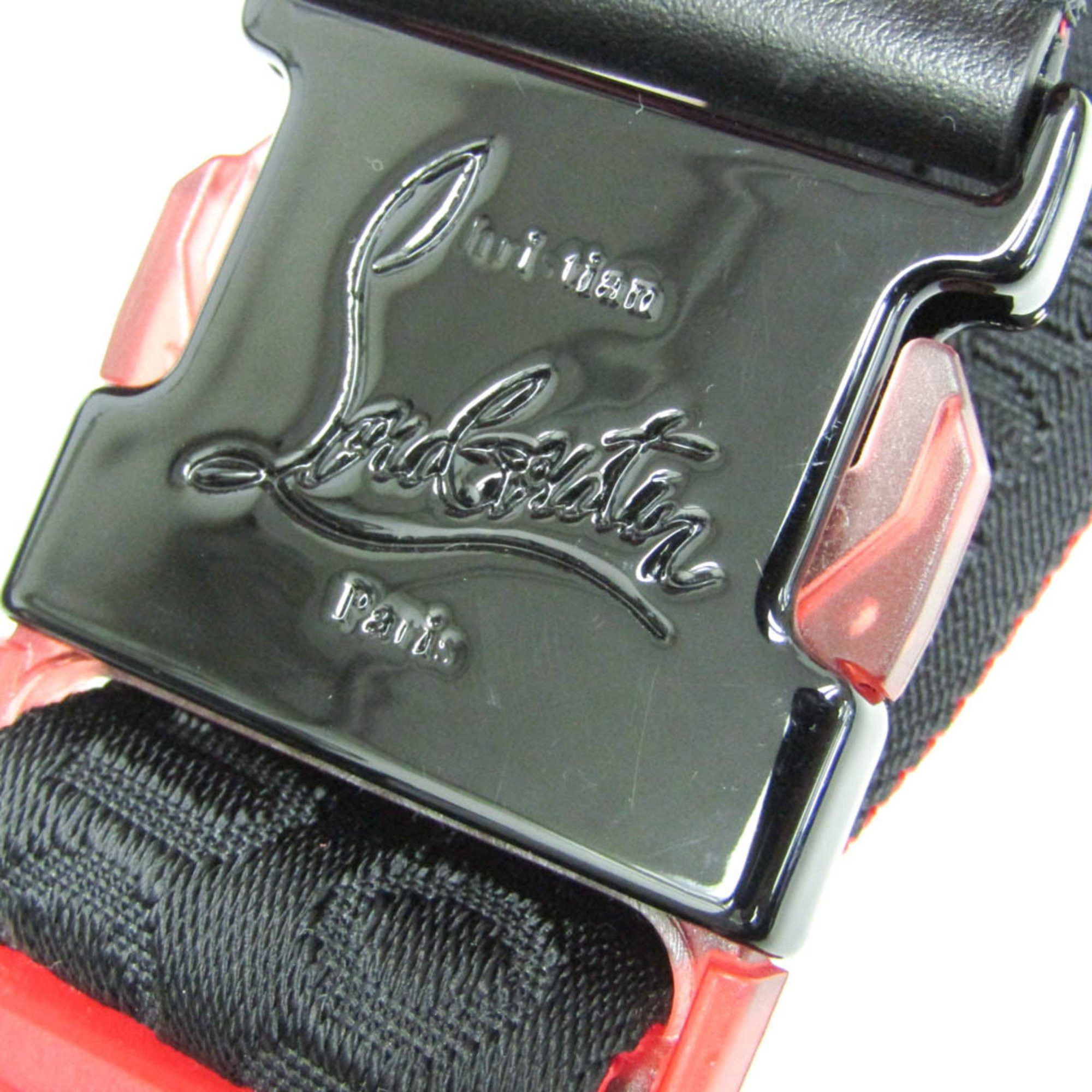 Christian Louboutin Christian Louboutin HOP'N ZIP Backpack 3205344 Men's Nylon,Leather Backpack Black,Red Color Size ONE SIZE - 8 Thumbnail