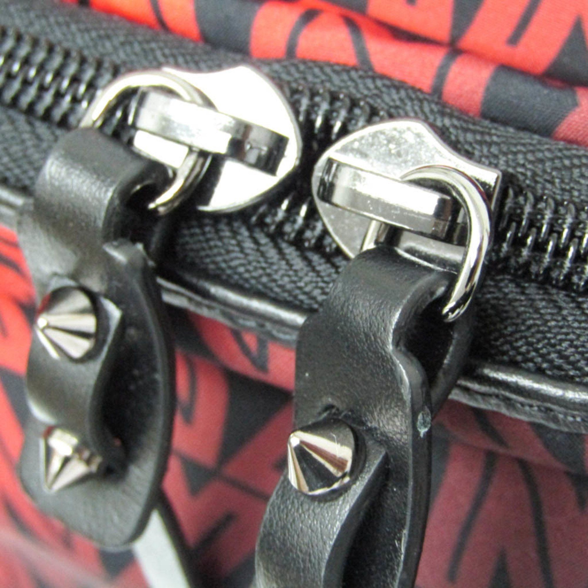 Christian Louboutin Christian Louboutin HOP'N ZIP Backpack 3205344 Men's Nylon,Leather Backpack Black,Red Color Size ONE SIZE - 9 Thumbnail