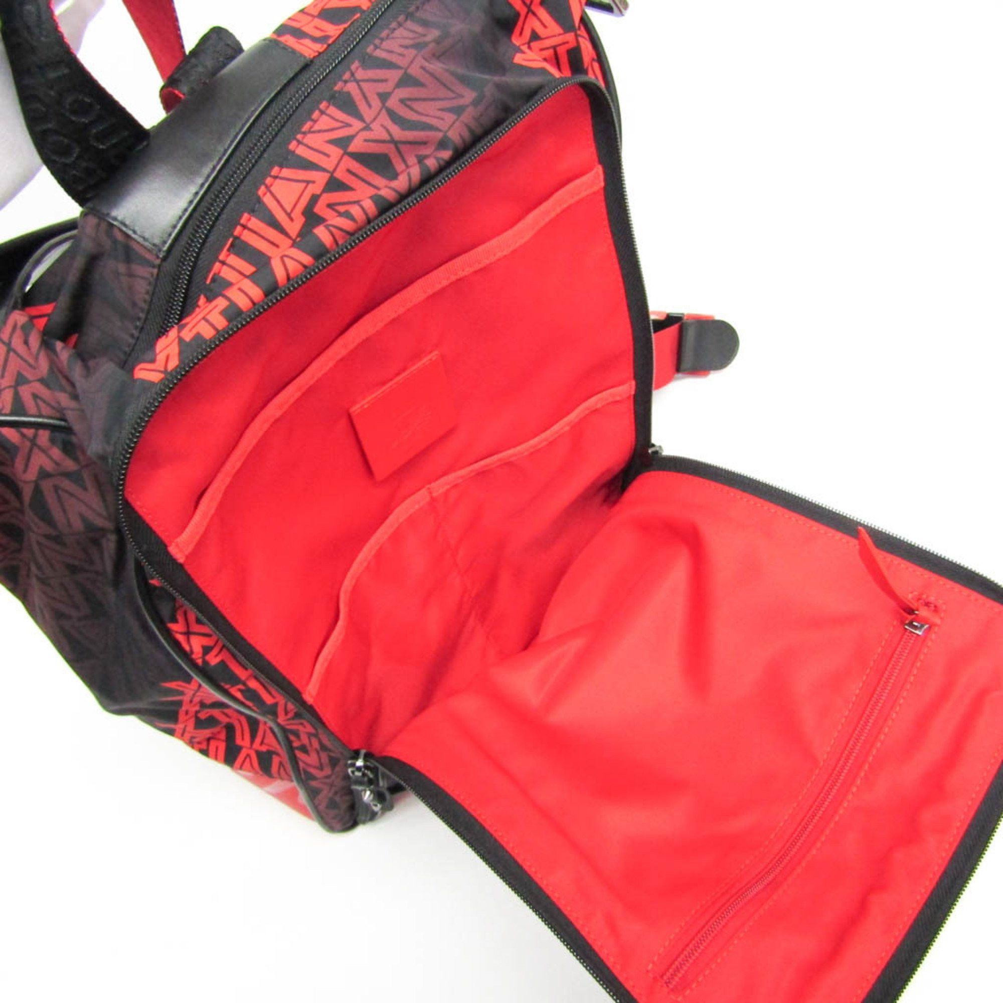 Christian Louboutin Christian Louboutin HOP'N ZIP Backpack 3205344 Men's Nylon,Leather Backpack Black,Red Color Size ONE SIZE - 5 Thumbnail