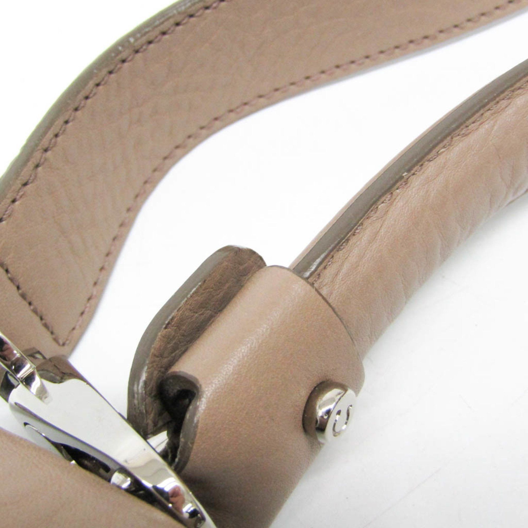 Salvatore Ferragamo Salvatore Ferragamo Gancini Medium Sophia BW-21 A896 Women's Leather Handbag,Shoulder Bag Pink Beige Size ONE SIZE - 11 Thumbnail