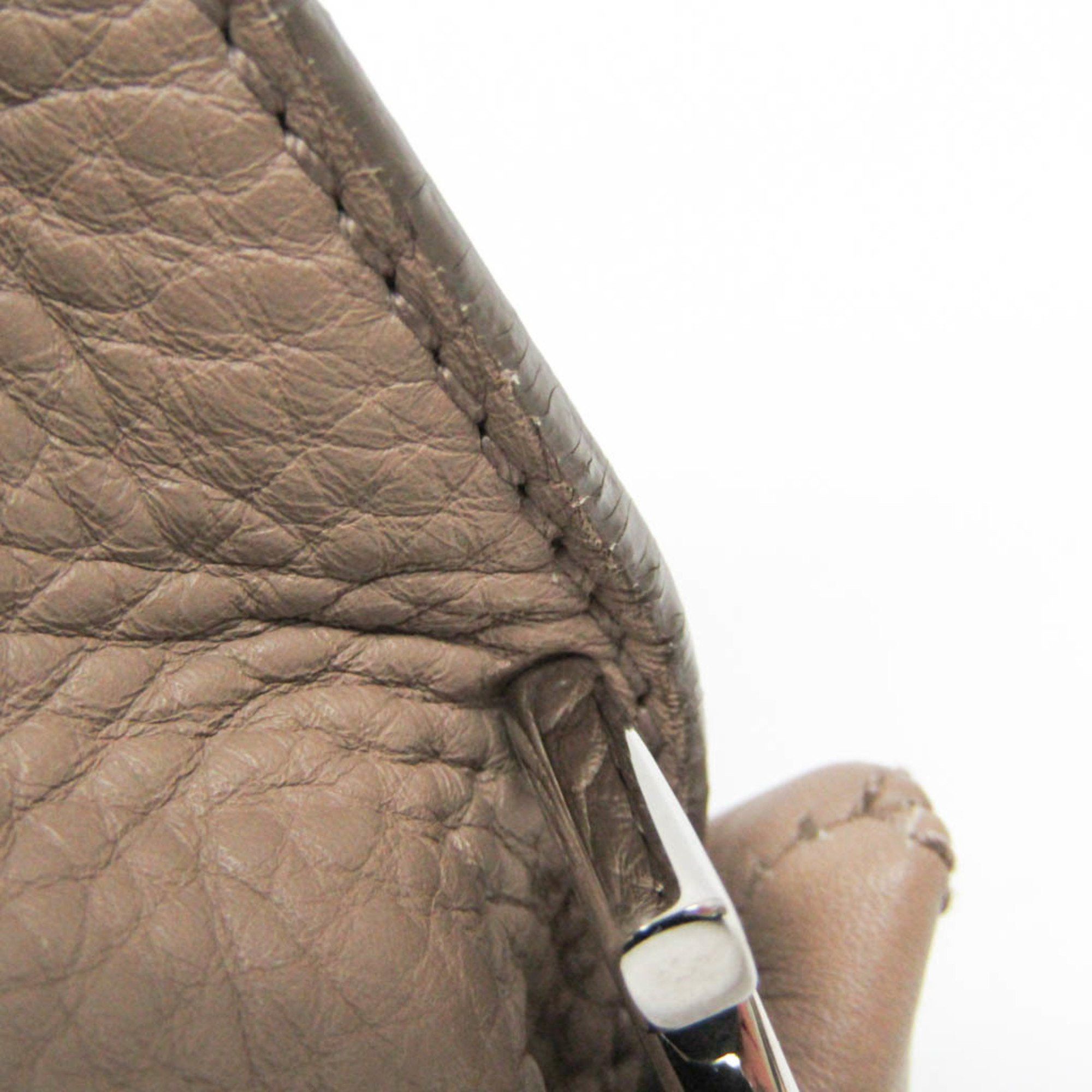 Salvatore Ferragamo Salvatore Ferragamo Gancini Medium Sophia BW-21 A896 Women's Leather Handbag,Shoulder Bag Pink Beige Size ONE SIZE - 6 Thumbnail