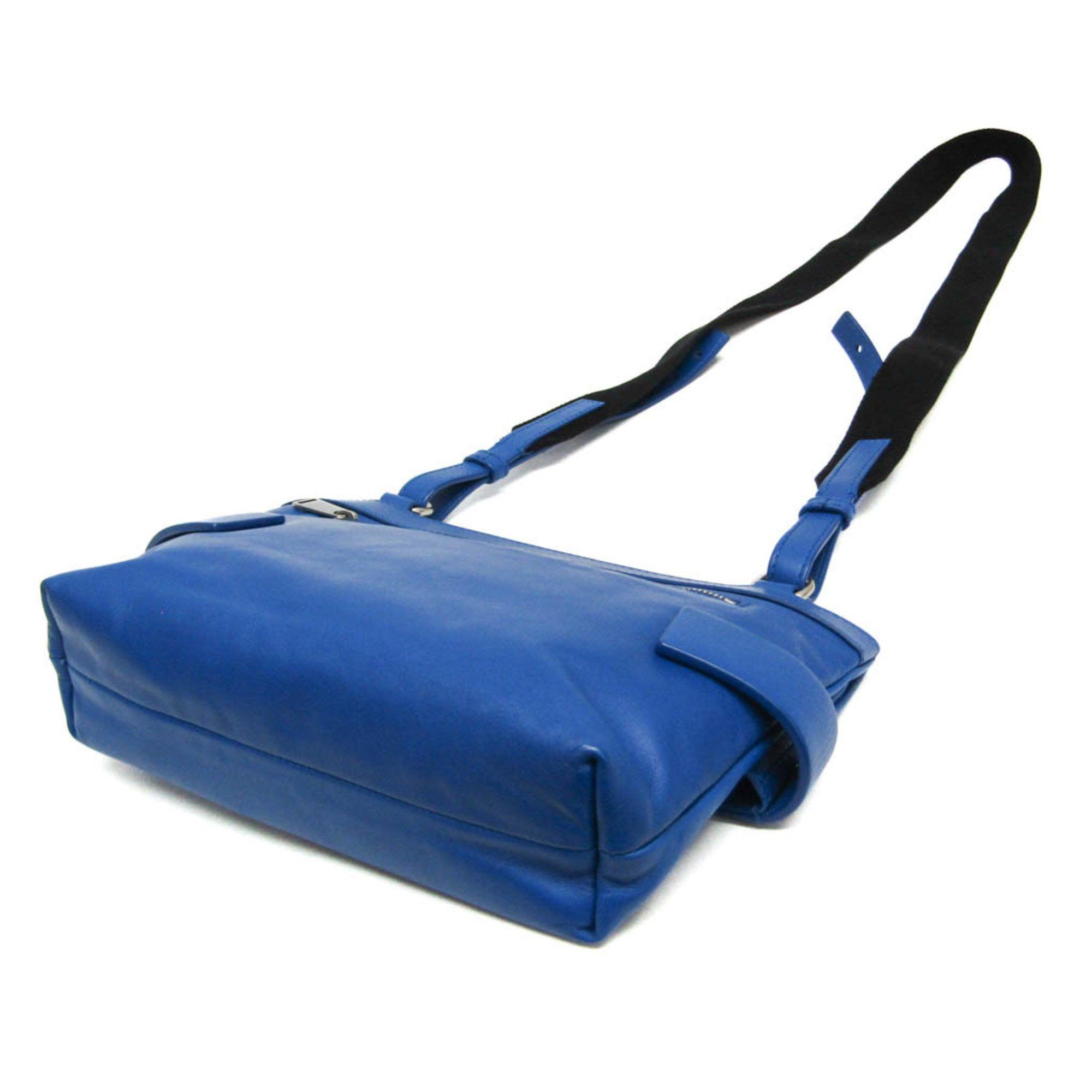 Bottega Veneta Bottega Veneta Wearable Pouch Women's Leather Shoulder Bag Blue Size ONE SIZE - 3 Thumbnail