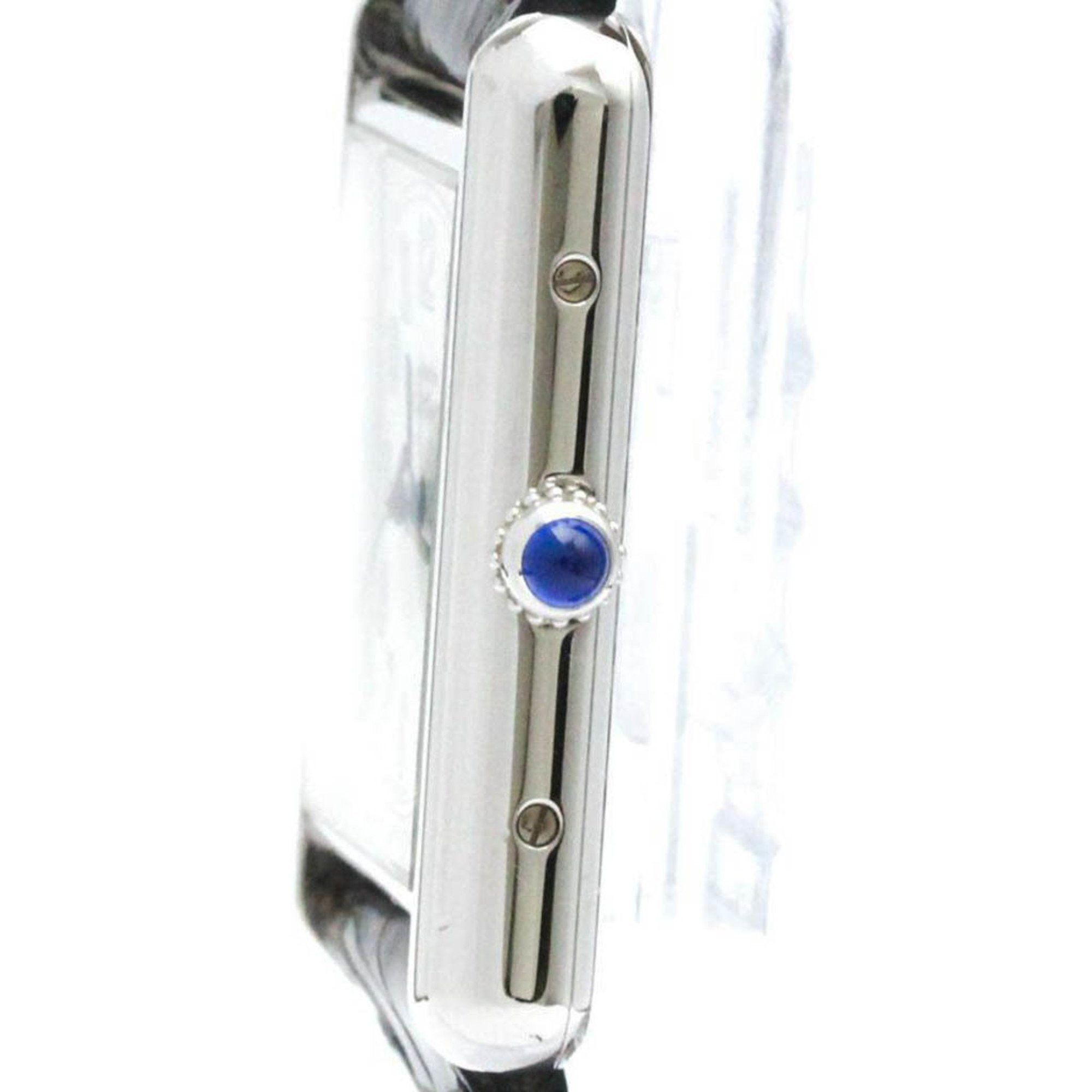 Cartier CARTIER Must Tank Silver 925 Leather Quartz Mens Watch W1014354 BF574868 Size ONE SIZE - 4 Thumbnail