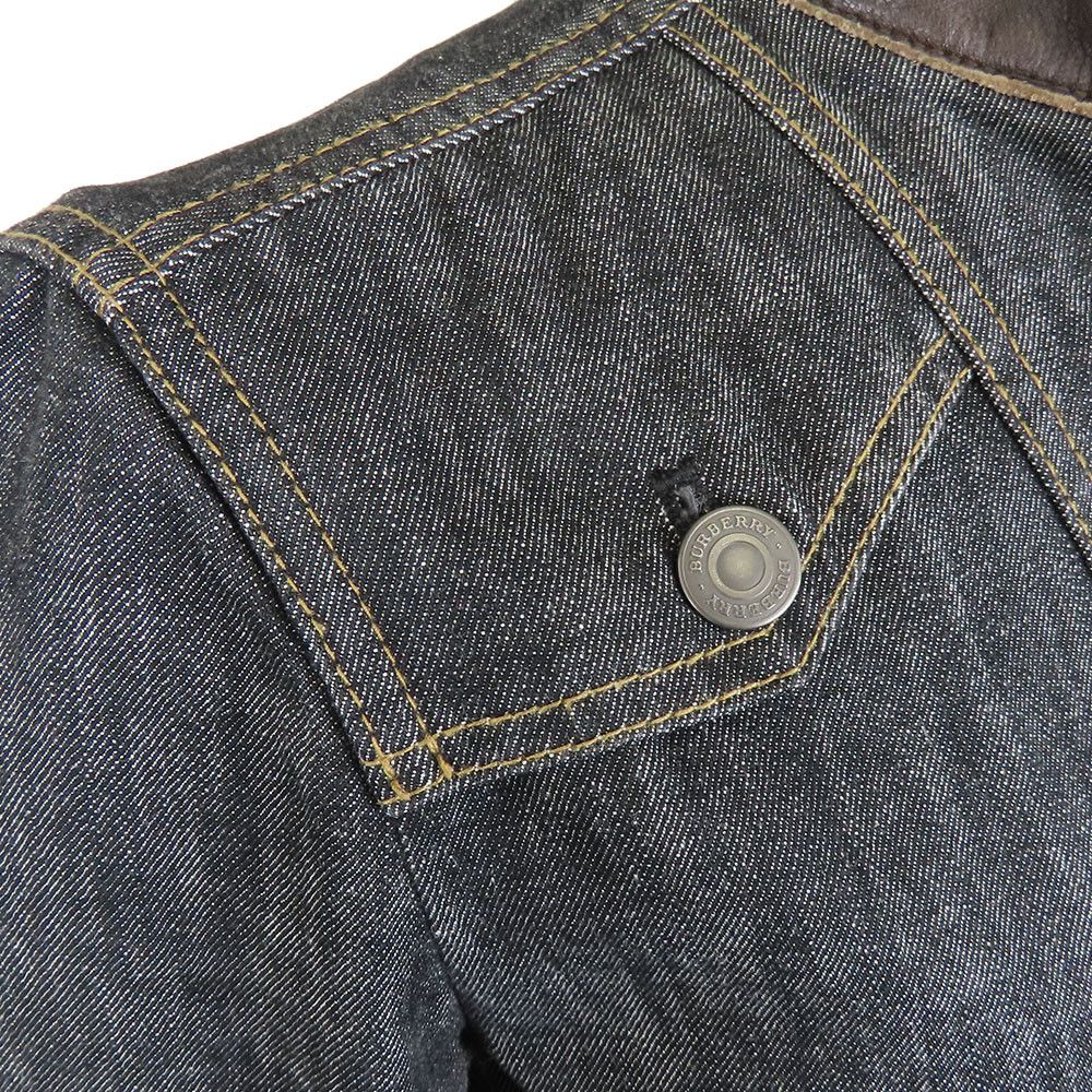 Burberry Burberry Burberry Denim Leather Jacket Black 38 Denim Outerwear Size ONE SIZE - 5 Thumbnail