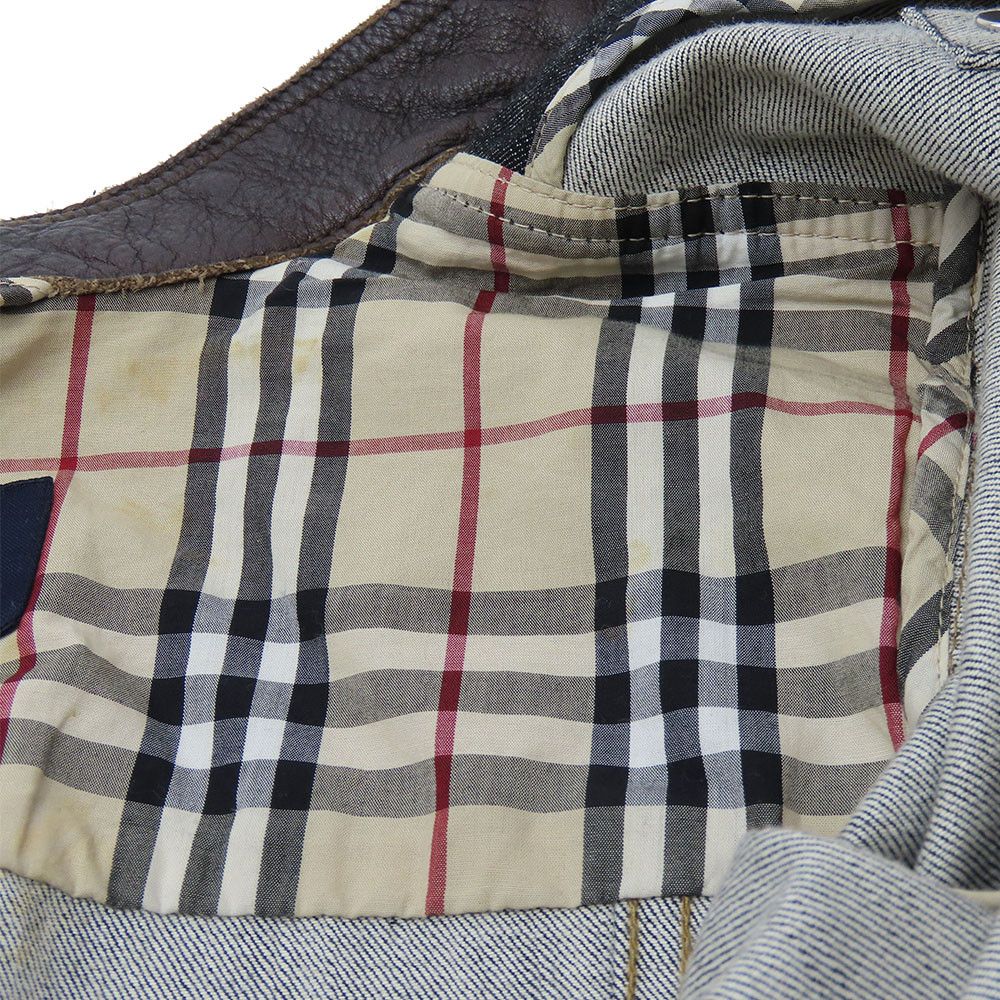 Burberry Burberry Burberry Denim Leather Jacket Black 38 Denim Outerwear Size ONE SIZE - 12 Thumbnail