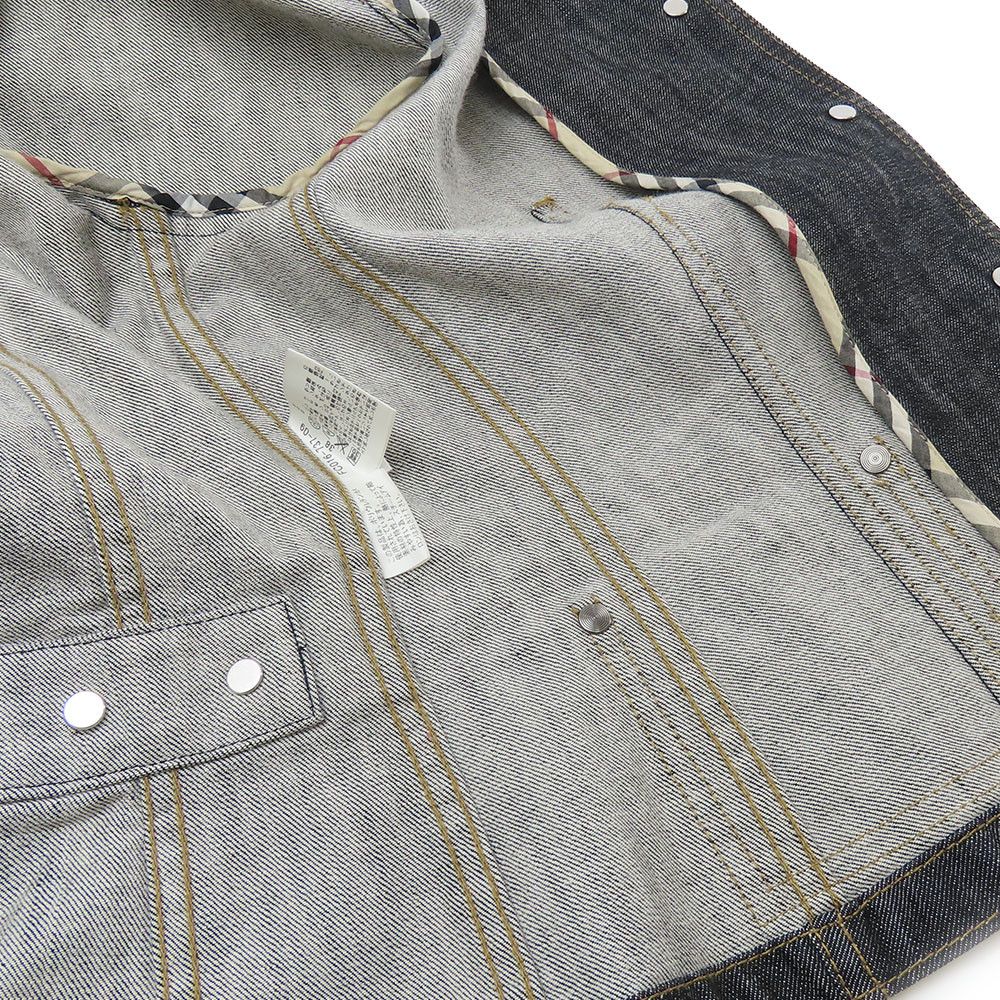 Burberry Burberry Burberry Denim Leather Jacket Black 38 Denim Outerwear Size ONE SIZE - 19 Thumbnail