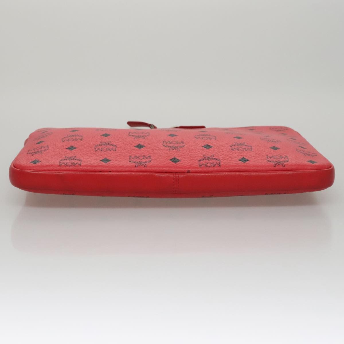 MCM Visetos Red Canvas Clutch Bag (Pre-Owned) Size ONE SIZE - 15 Thumbnail