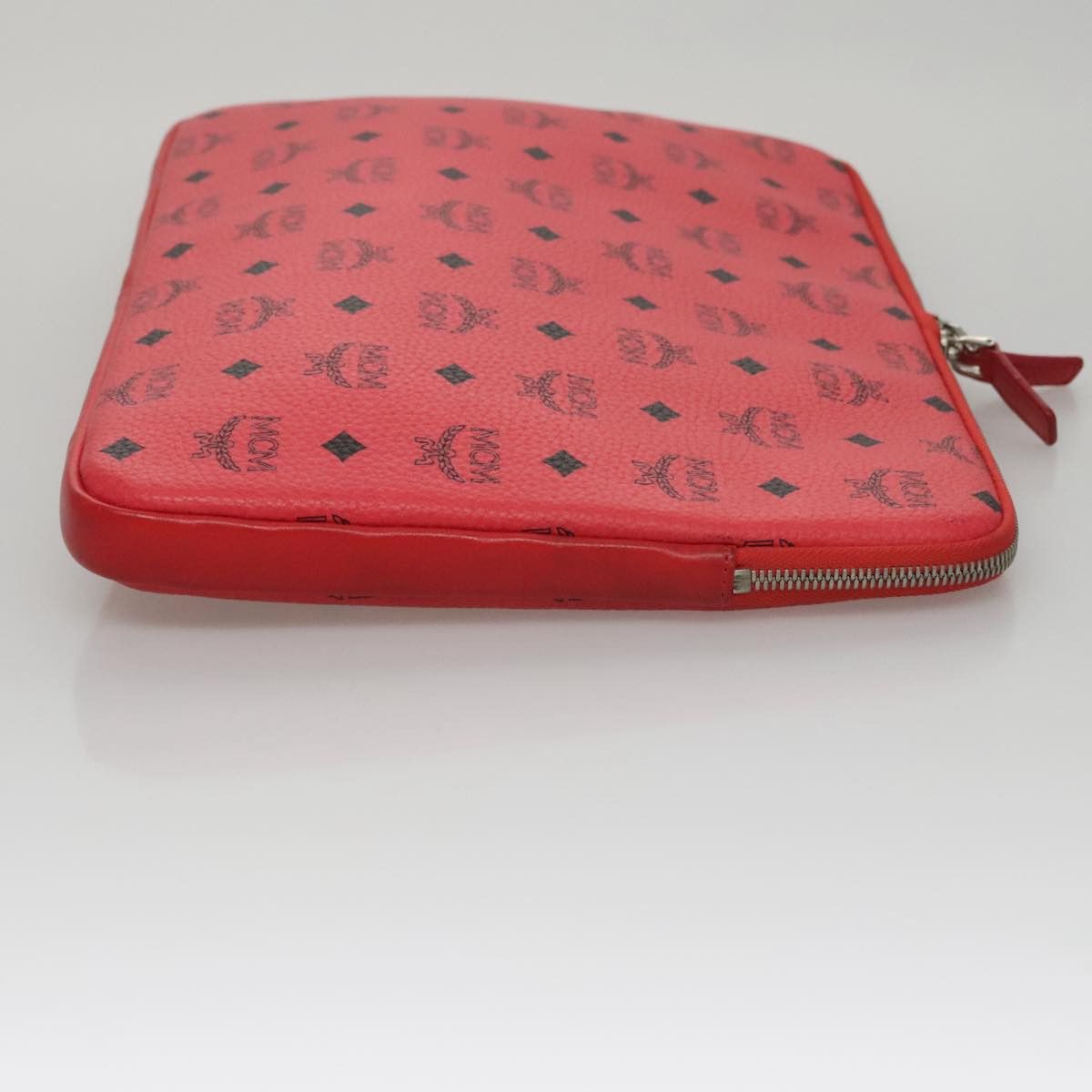 MCM Visetos Red Canvas Clutch Bag (Pre-Owned) Size ONE SIZE - 3 Thumbnail