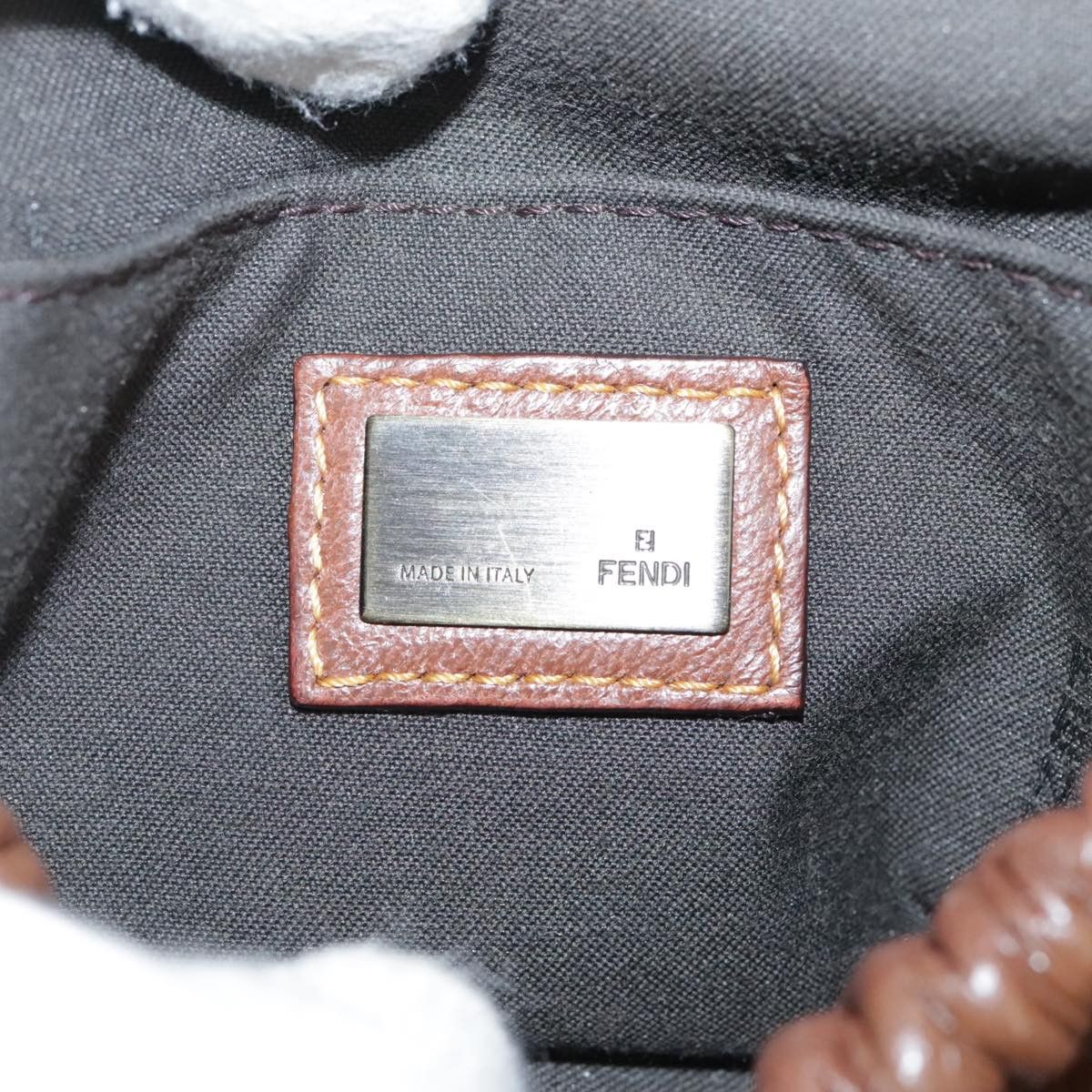 Fendi Brown Leather Handbag (Pre-Owned) Size ONE SIZE - 14 Thumbnail