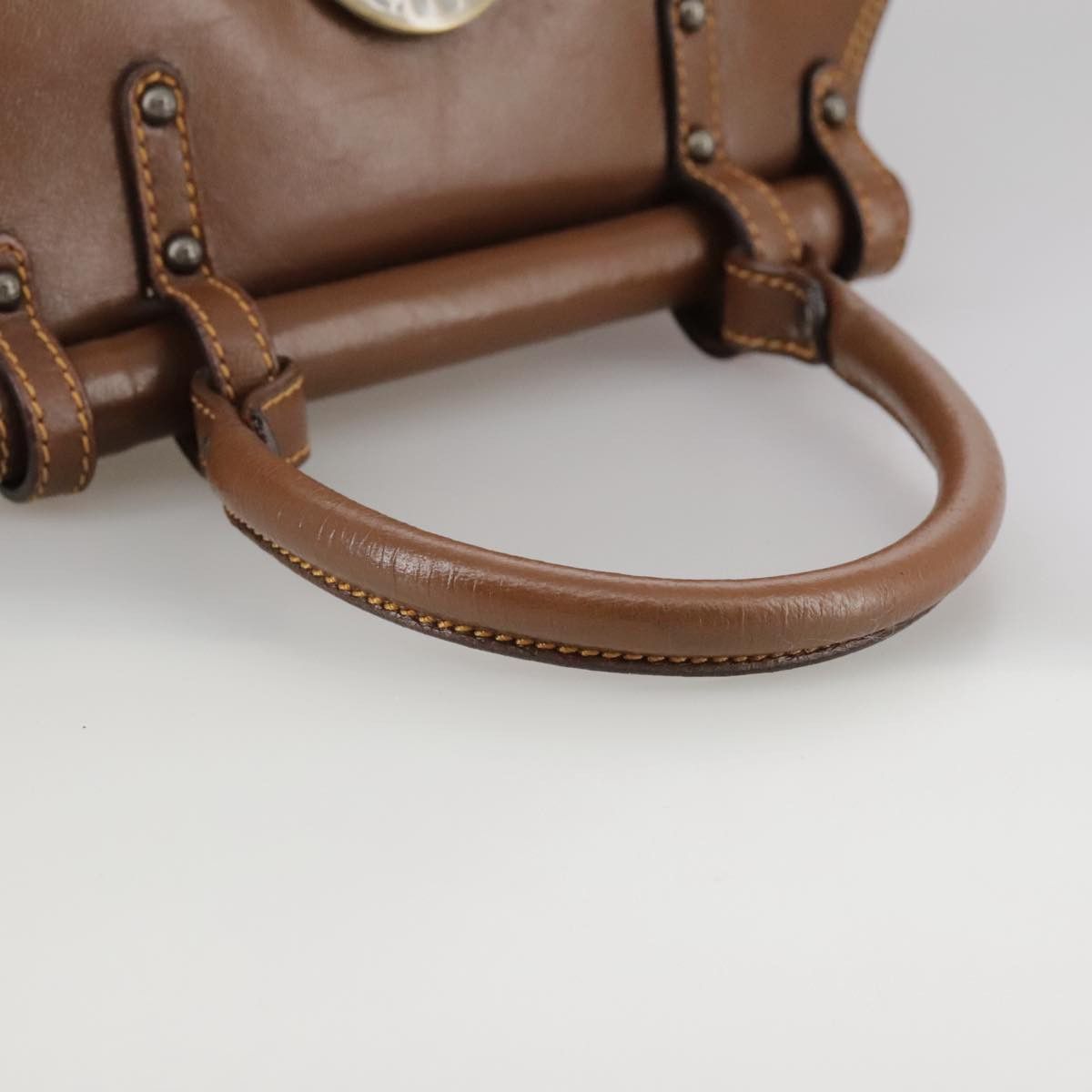 Fendi Brown Leather Handbag (Pre-Owned) Size ONE SIZE - 5 Thumbnail