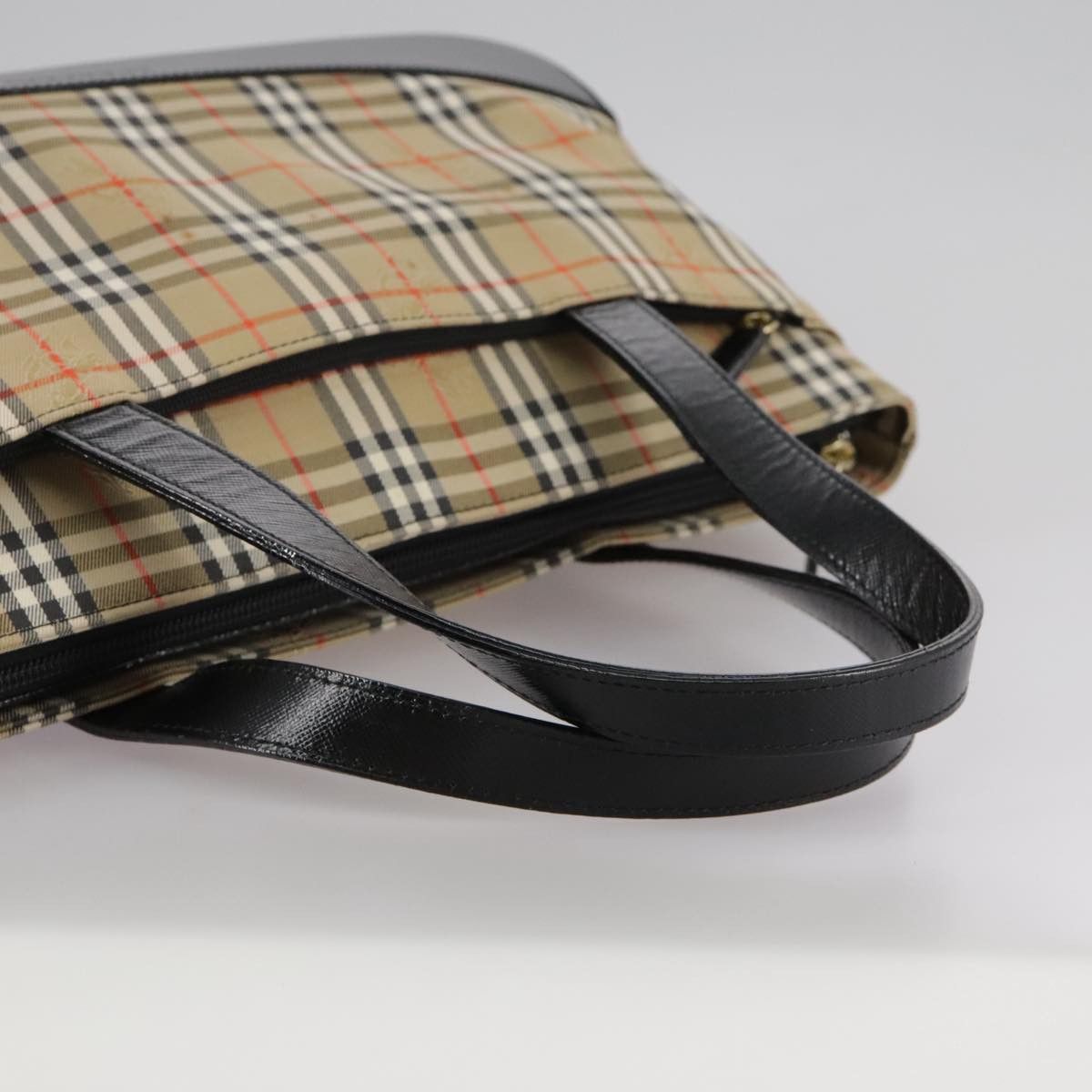 Burberry Nova Check Beige Canvas Handbag (Pre-Owned) Size ONE SIZE - 5 Thumbnail