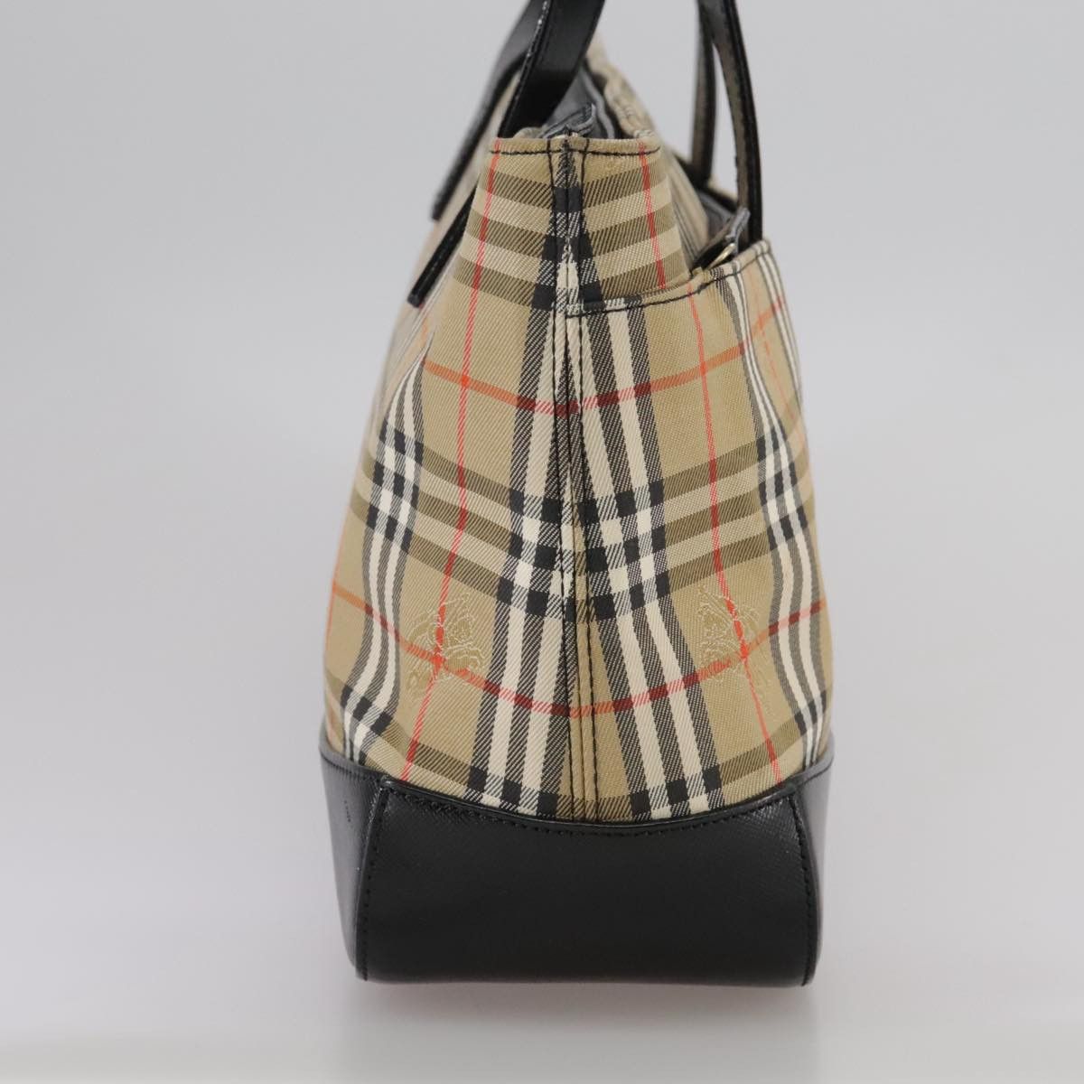 Burberry Nova Check Beige Canvas Handbag (Pre-Owned) Size ONE SIZE - 4 Thumbnail