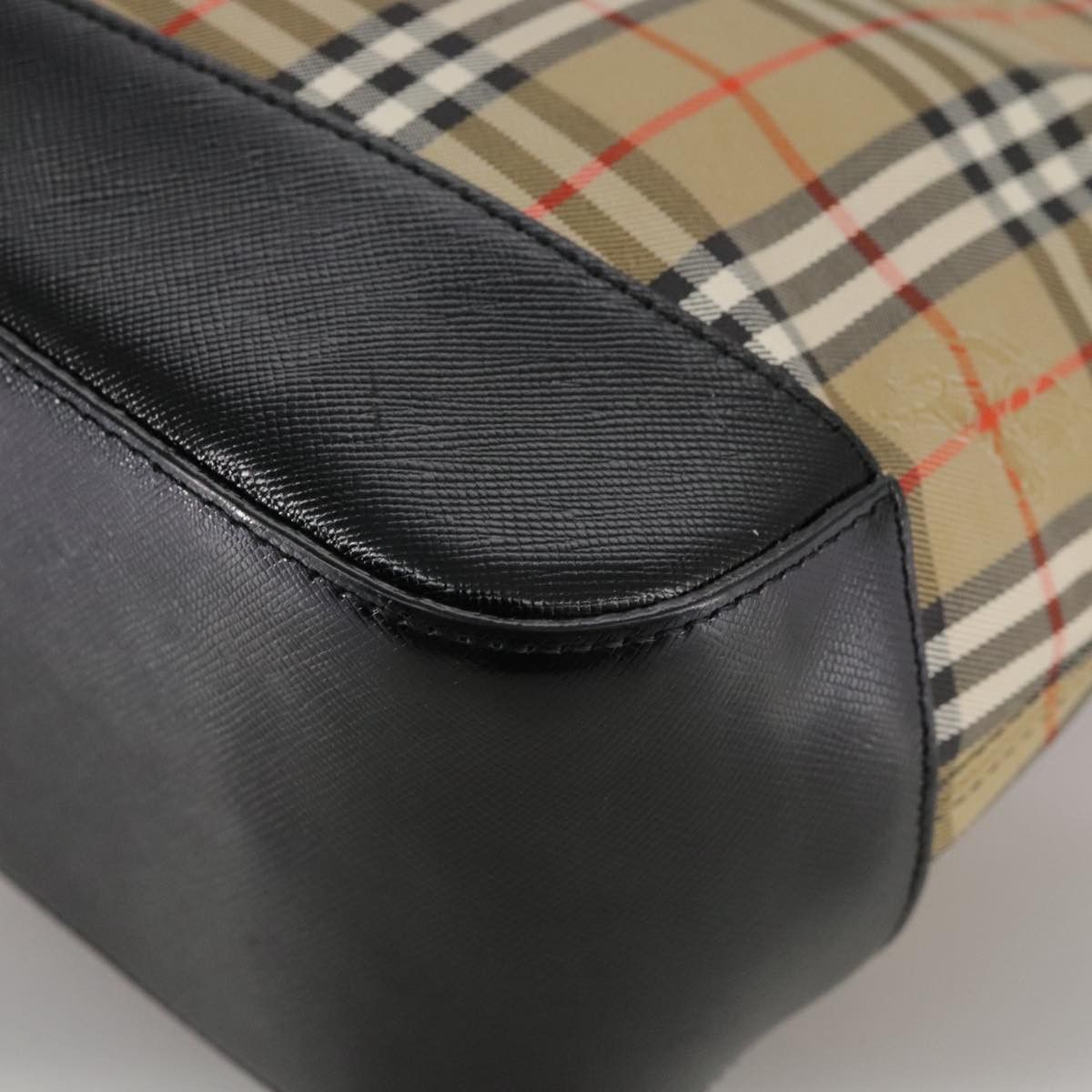 Burberry Nova Check Beige Canvas Handbag (Pre-Owned) Size ONE SIZE - 9 Thumbnail