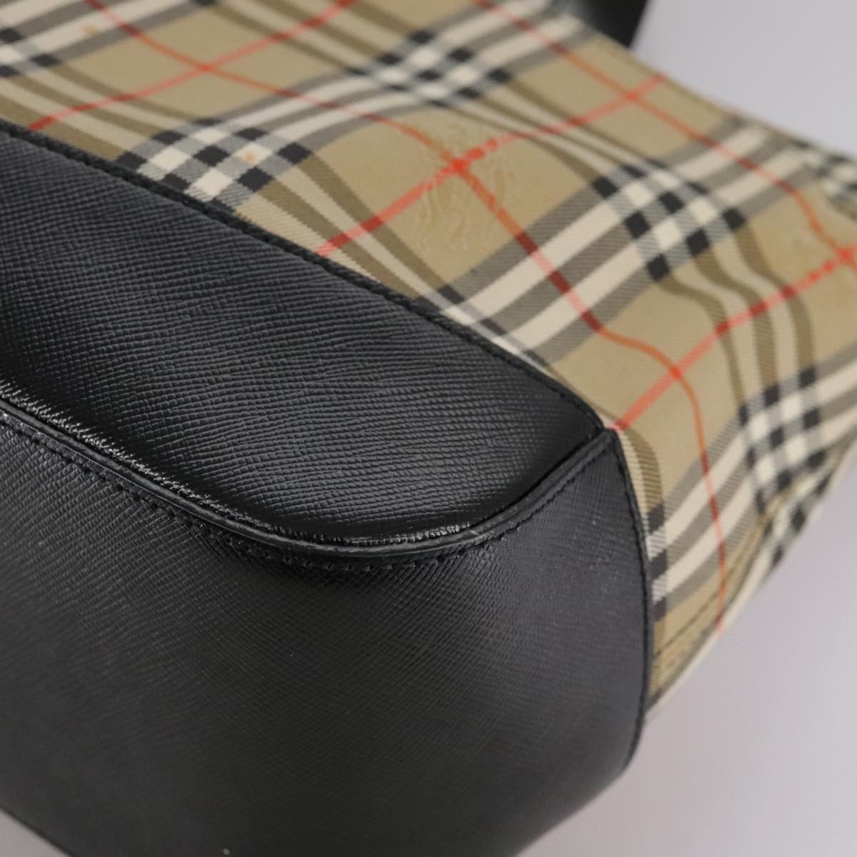 Burberry Nova Check Beige Canvas Handbag (Pre-Owned) Size ONE SIZE - 8 Thumbnail