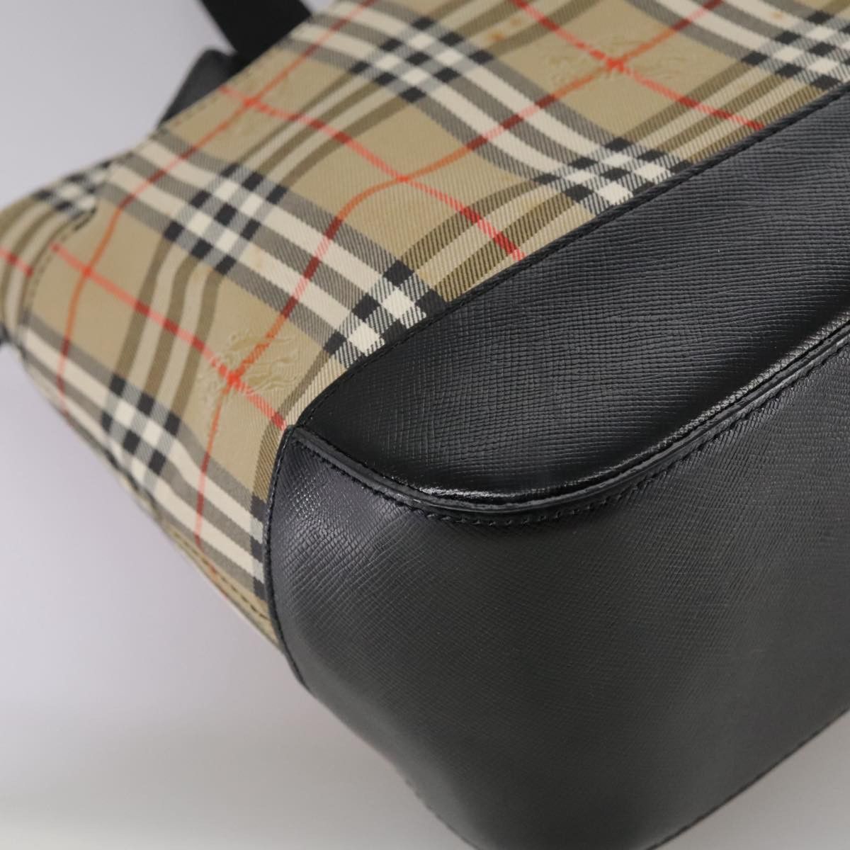Burberry Nova Check Beige Canvas Handbag (Pre-Owned) Size ONE SIZE - 7 Thumbnail