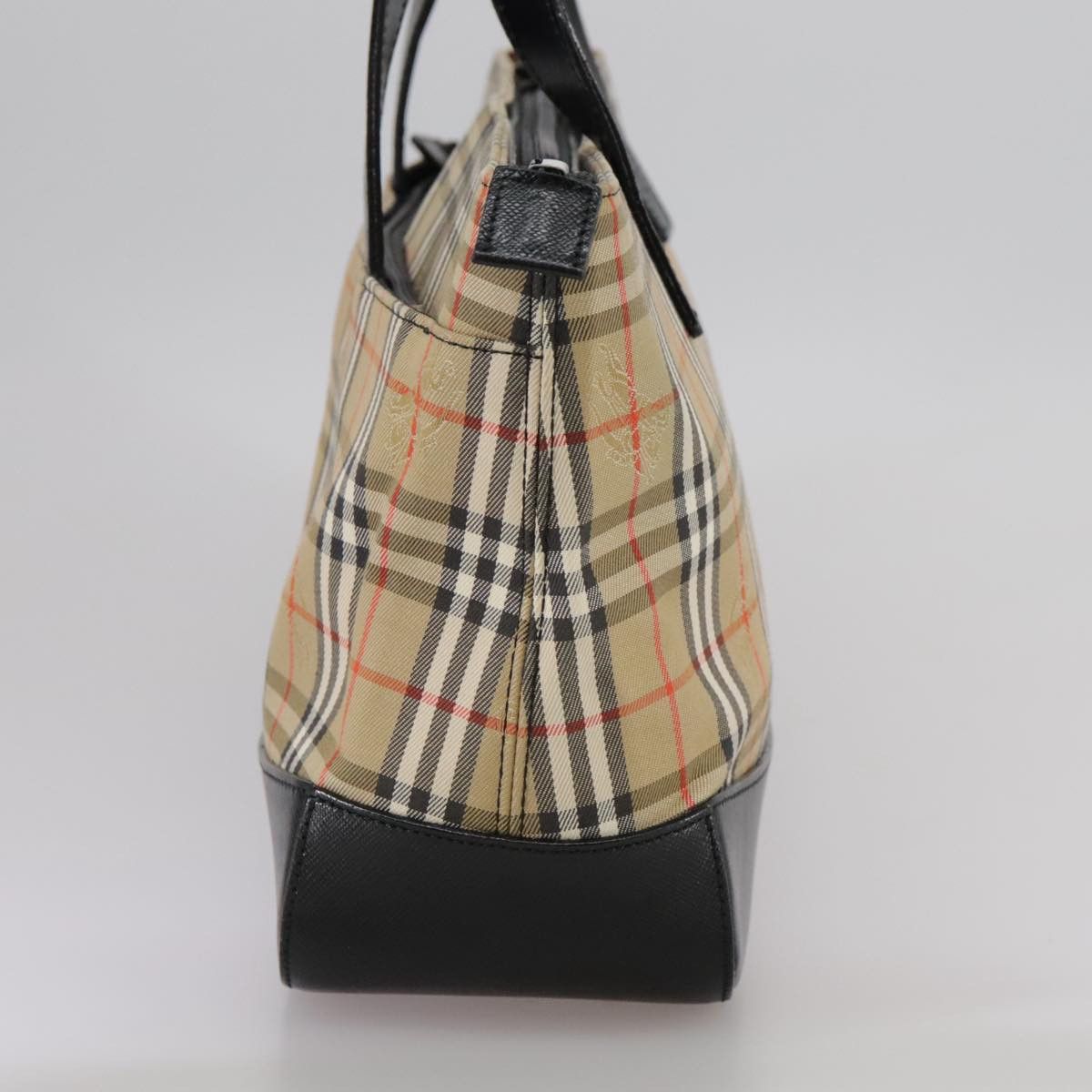 Burberry Nova Check Beige Canvas Handbag (Pre-Owned) Size ONE SIZE - 3 Thumbnail