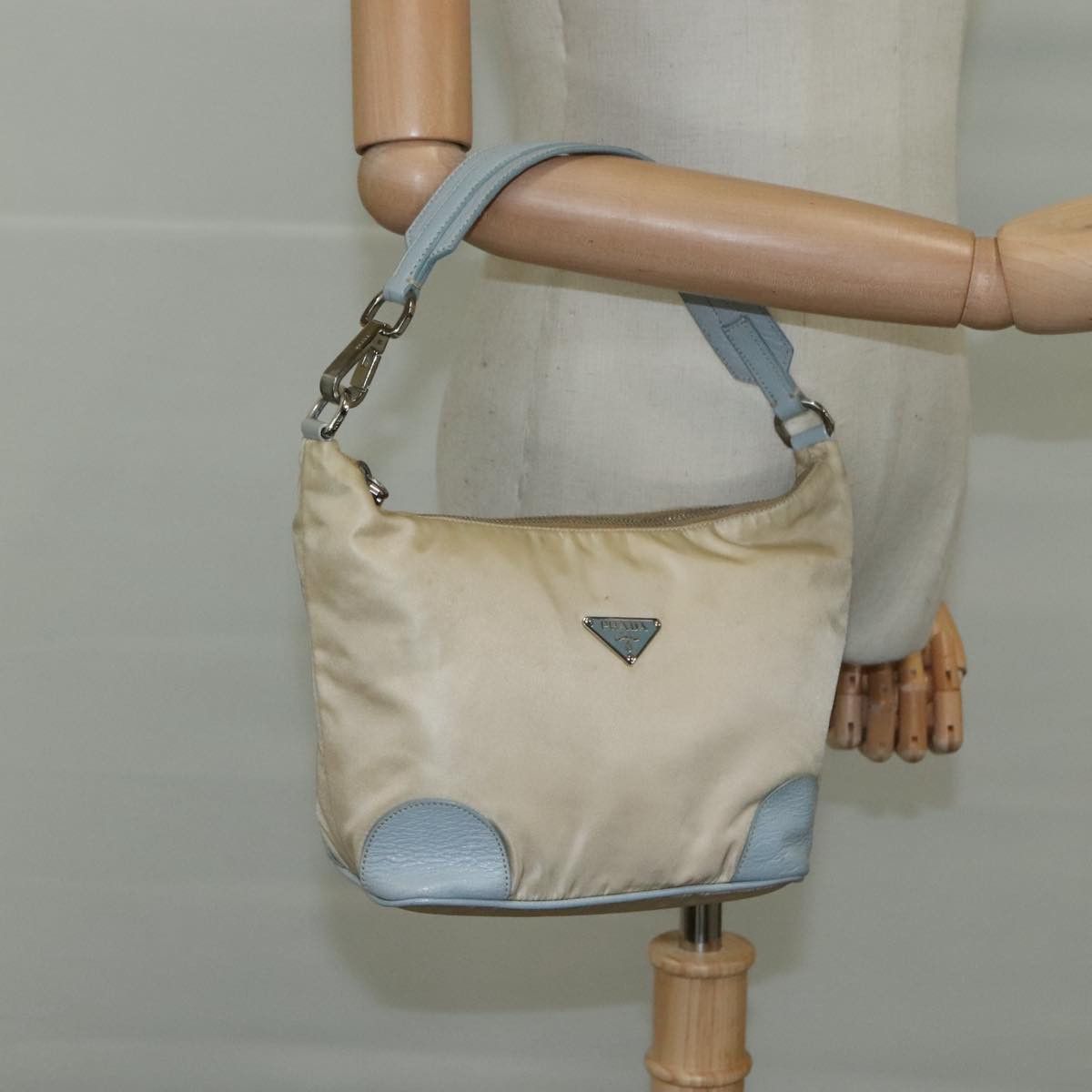 Prada Hobo Beige Synthetic Shoulder Bag (Pre-Owned) Size ONE SIZE - 17 Thumbnail