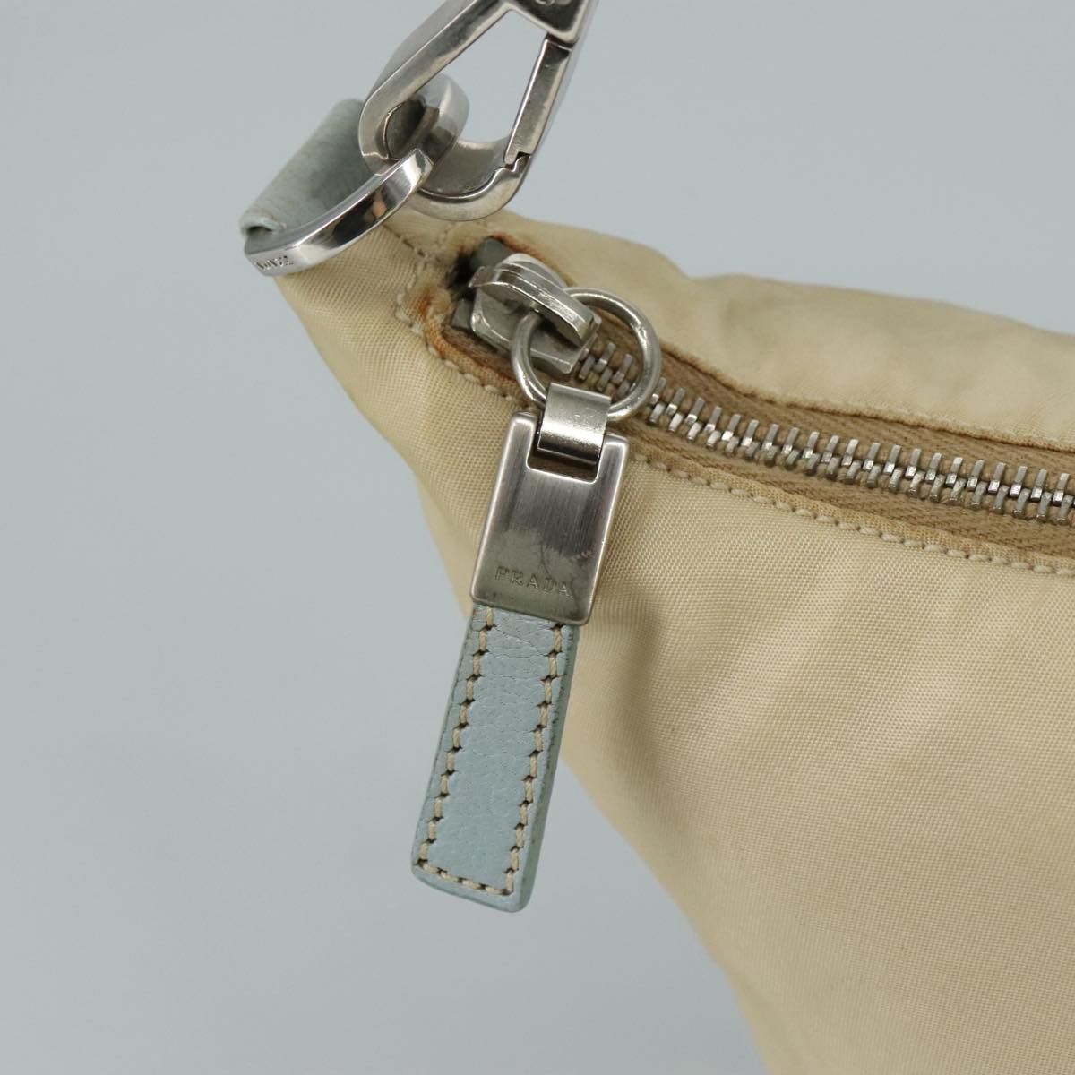 Prada Hobo Beige Synthetic Shoulder Bag (Pre-Owned) Size ONE SIZE - 12 Thumbnail