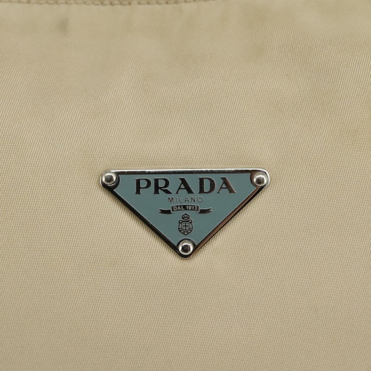 Prada Hobo Beige Synthetic Shoulder Bag (Pre-Owned) Size ONE SIZE - 14 Thumbnail