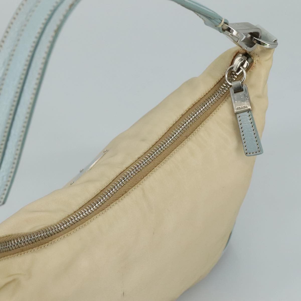 Prada Hobo Beige Synthetic Shoulder Bag (Pre-Owned) Size ONE SIZE - 19 Thumbnail