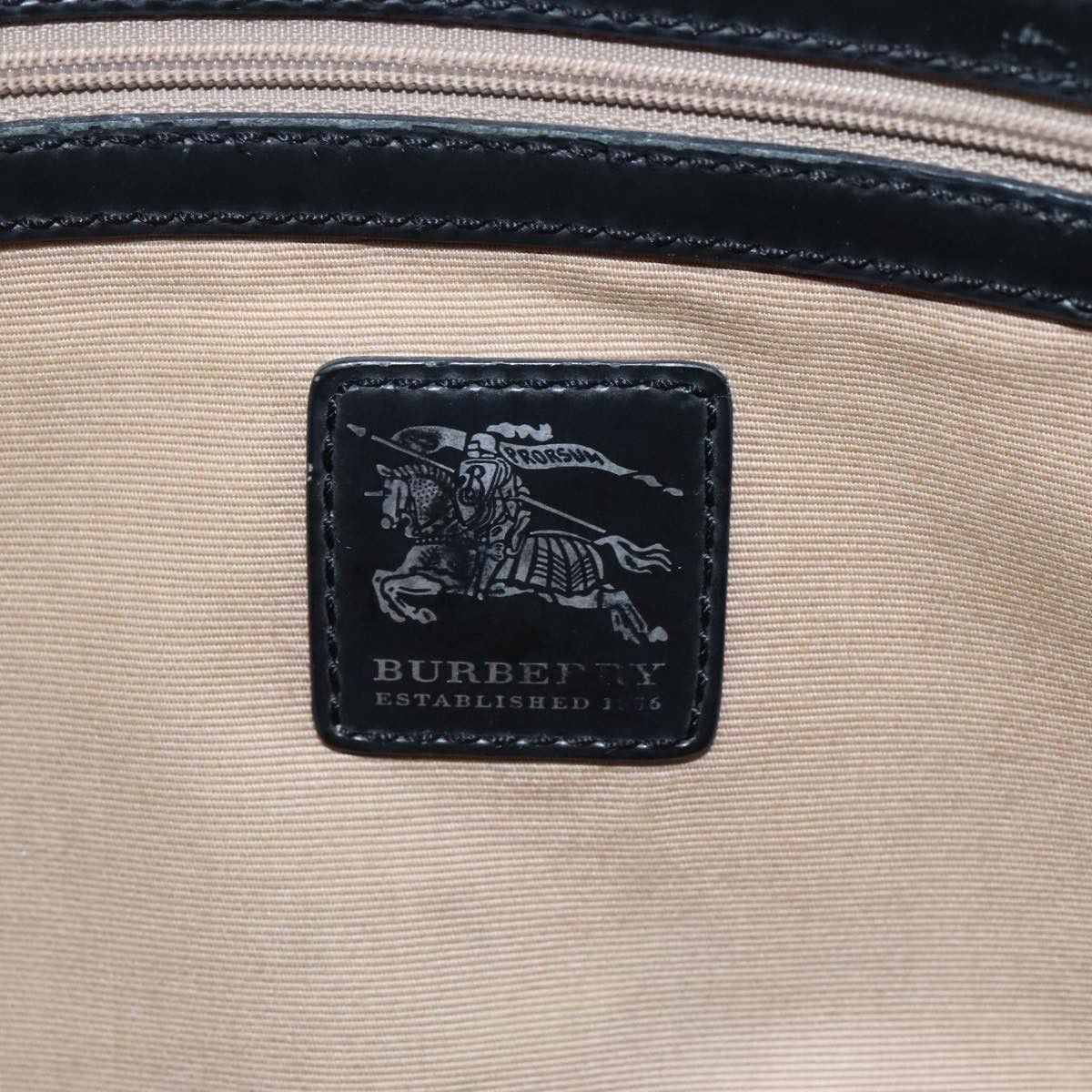 Burberry Nova Check Beige Canvas Tote Bag (Pre-Owned) Size ONE SIZE - 14 Thumbnail