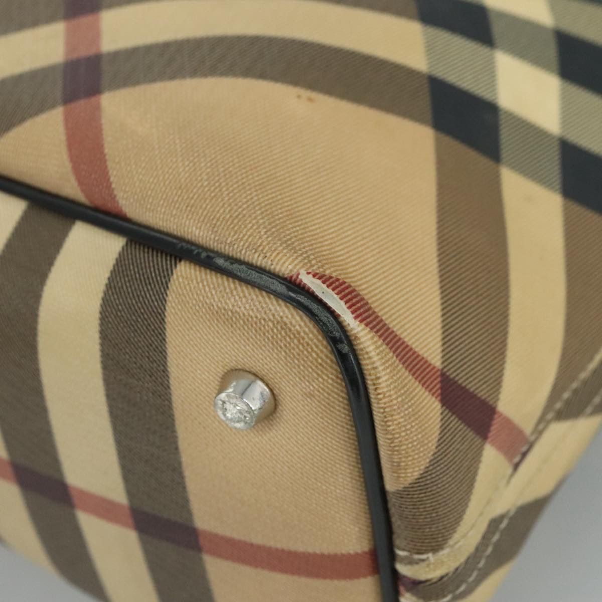 Burberry Nova Check Beige Canvas Tote Bag (Pre-Owned) Size ONE SIZE - 7 Thumbnail