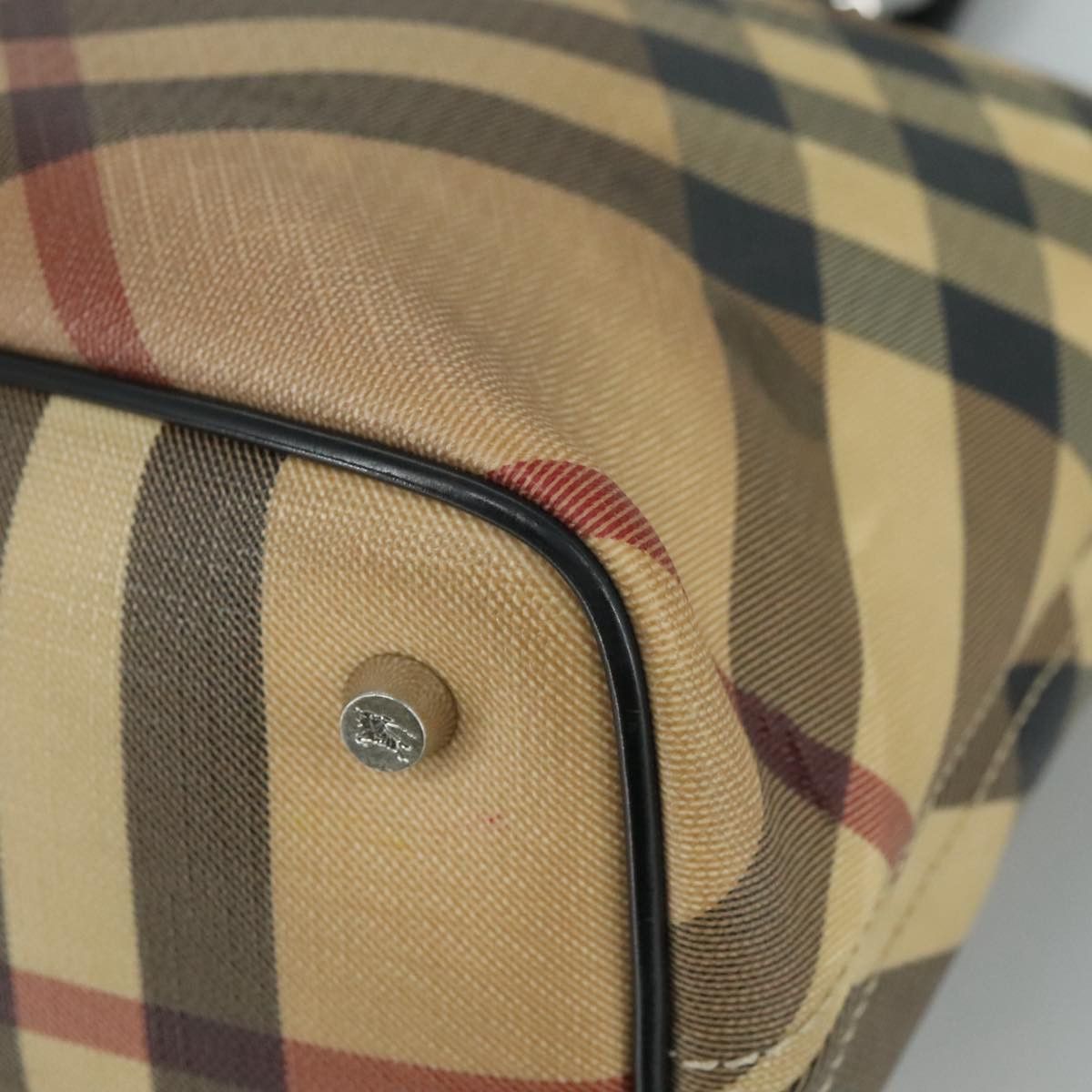 Burberry Nova Check Beige Canvas Tote Bag (Pre-Owned) Size ONE SIZE - 9 Thumbnail