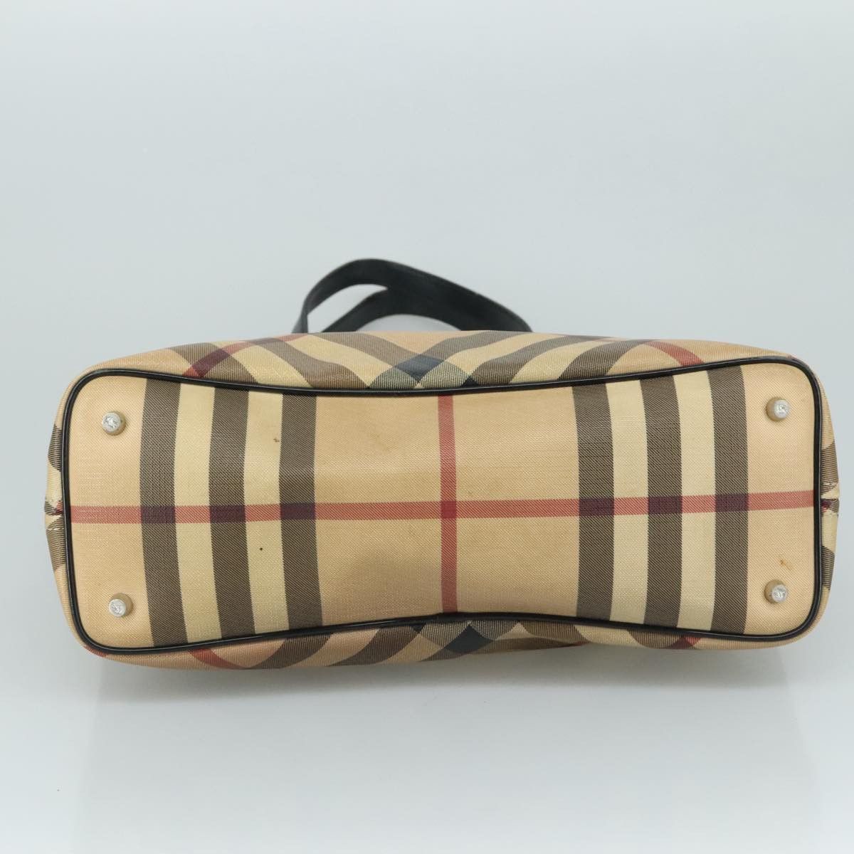 Burberry Nova Check Beige Canvas Tote Bag (Pre-Owned) Size ONE SIZE - 18 Thumbnail