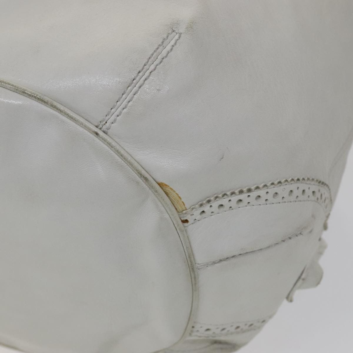 Balenciaga Giant White Leather Handbag (Pre-Owned) Size ONE SIZE - 9 Thumbnail