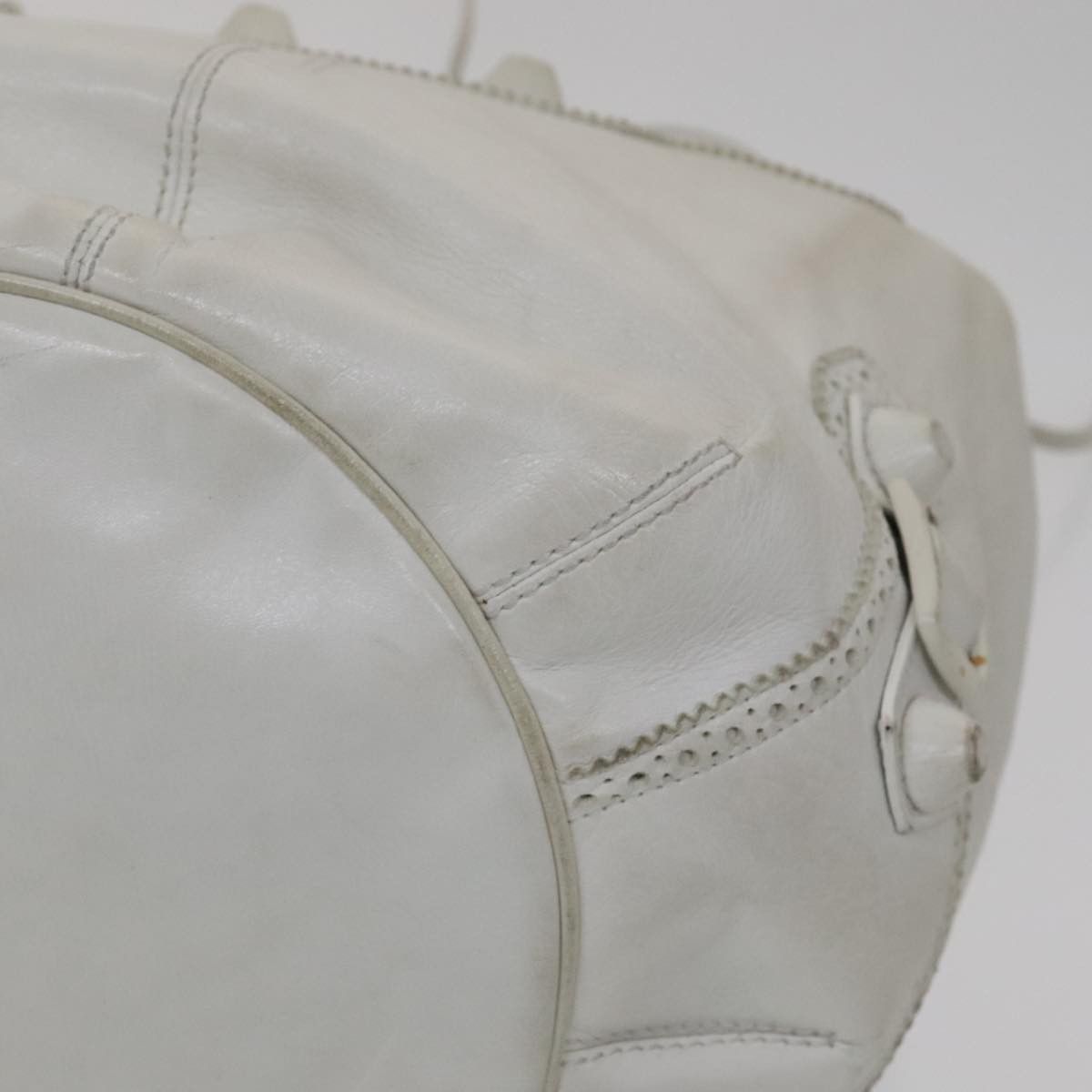 Balenciaga Giant White Leather Handbag (Pre-Owned) Size ONE SIZE - 7 Thumbnail