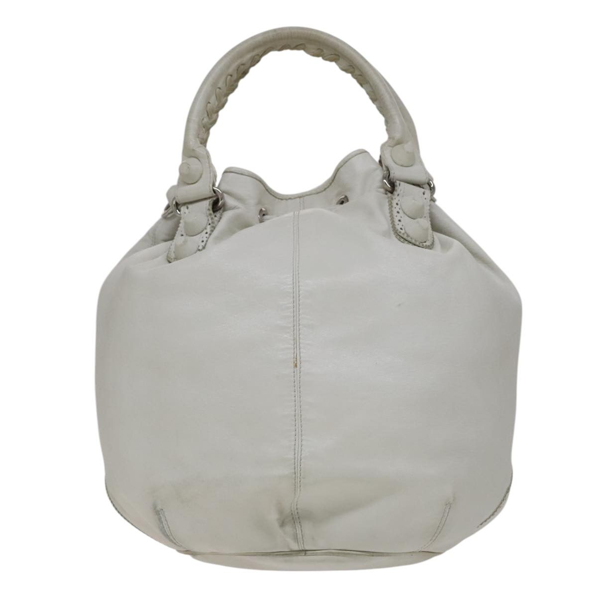 Balenciaga Giant White Leather Handbag (Pre-Owned) Size ONE SIZE - 2 Thumbnail