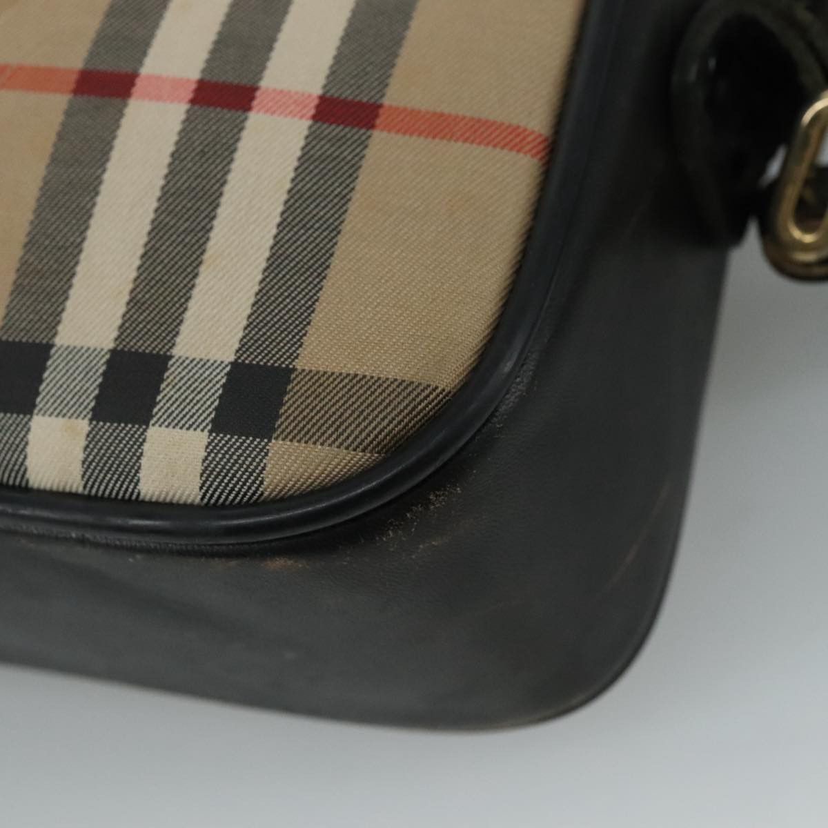 Burberry Nova Check Beige Canvas Shoulder Bag (Pre-Owned) Size ONE SIZE - 9 Thumbnail