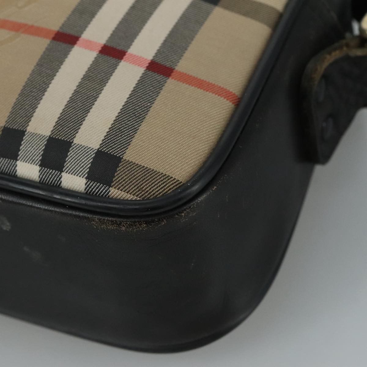 Burberry Nova Check Beige Canvas Shoulder Bag (Pre-Owned) Size ONE SIZE - 7 Thumbnail